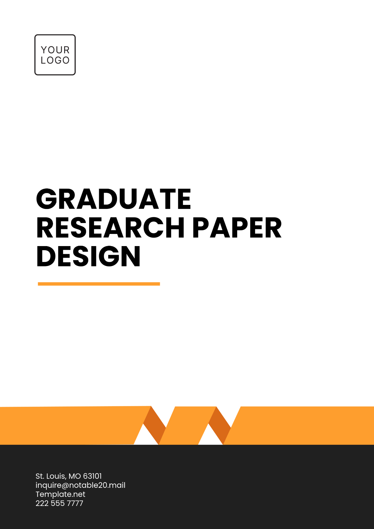 Graduate Research Paper Design Template - Edit Online & Download