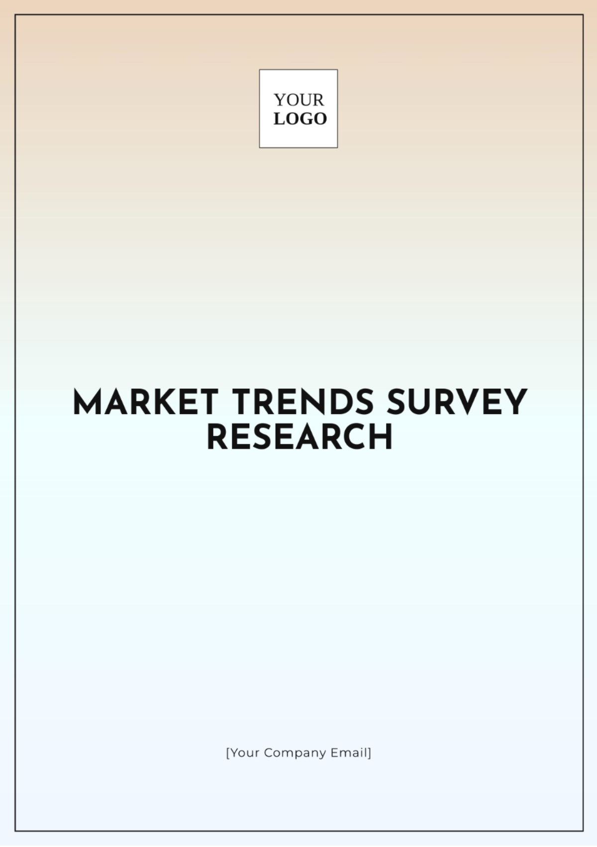 Market Trends Survey Research Template - Edit Online & Download