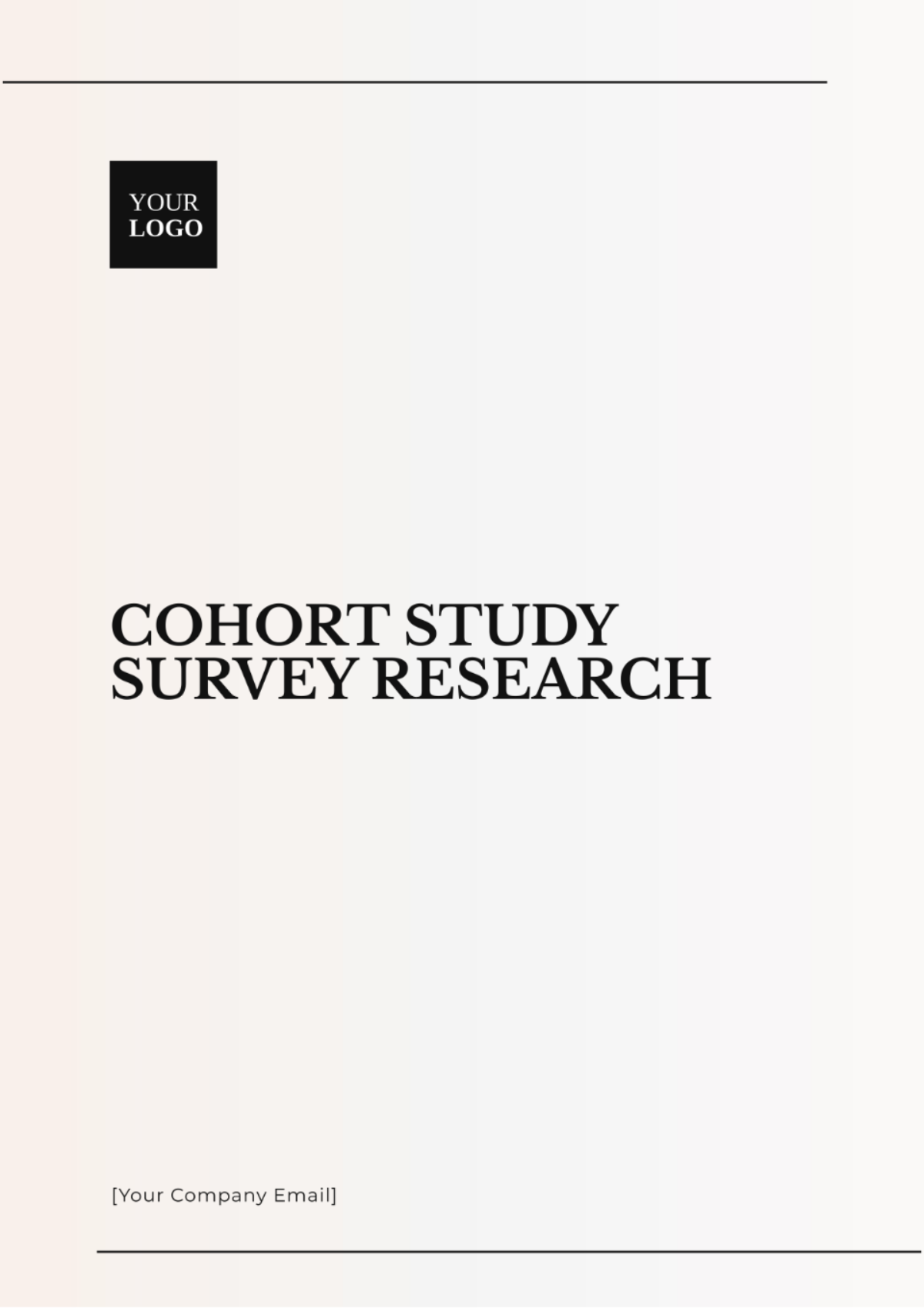 Cohort Study Survey Research Template - Edit Online & Download