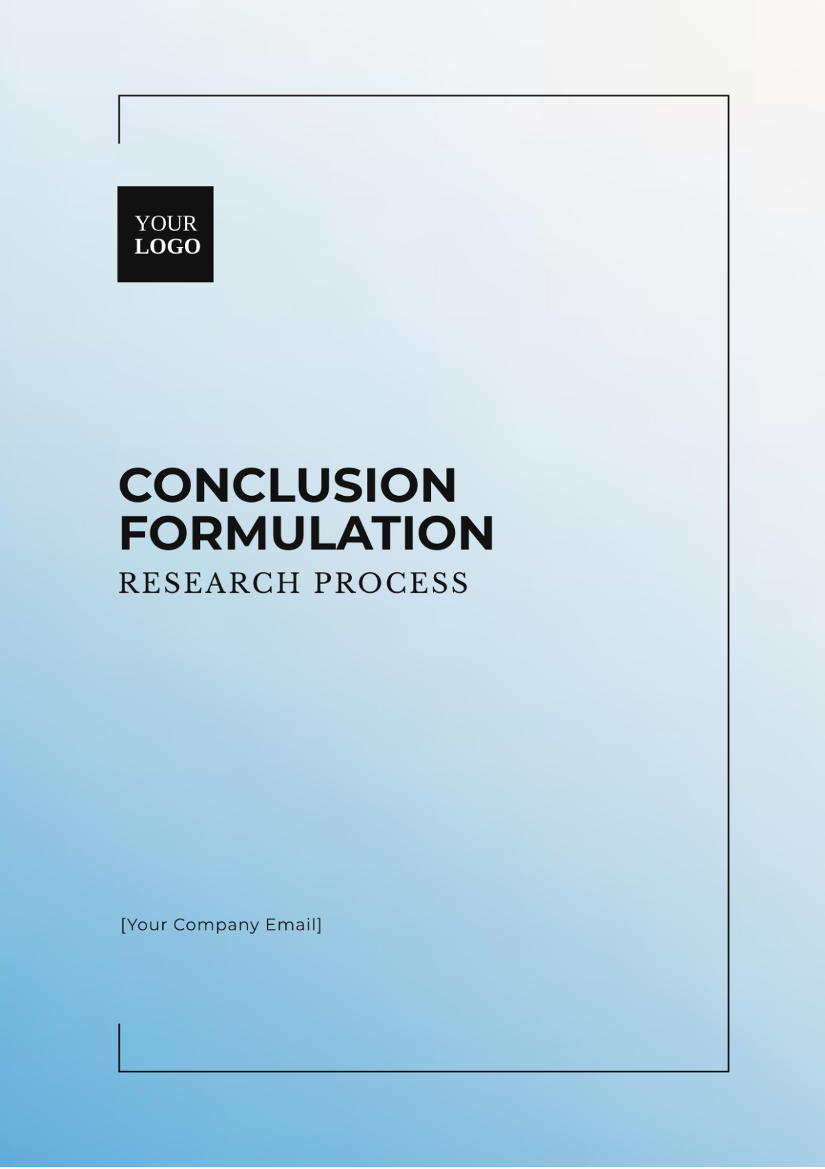 Conclusion Formulation in Research Process Template - Edit Online & Download