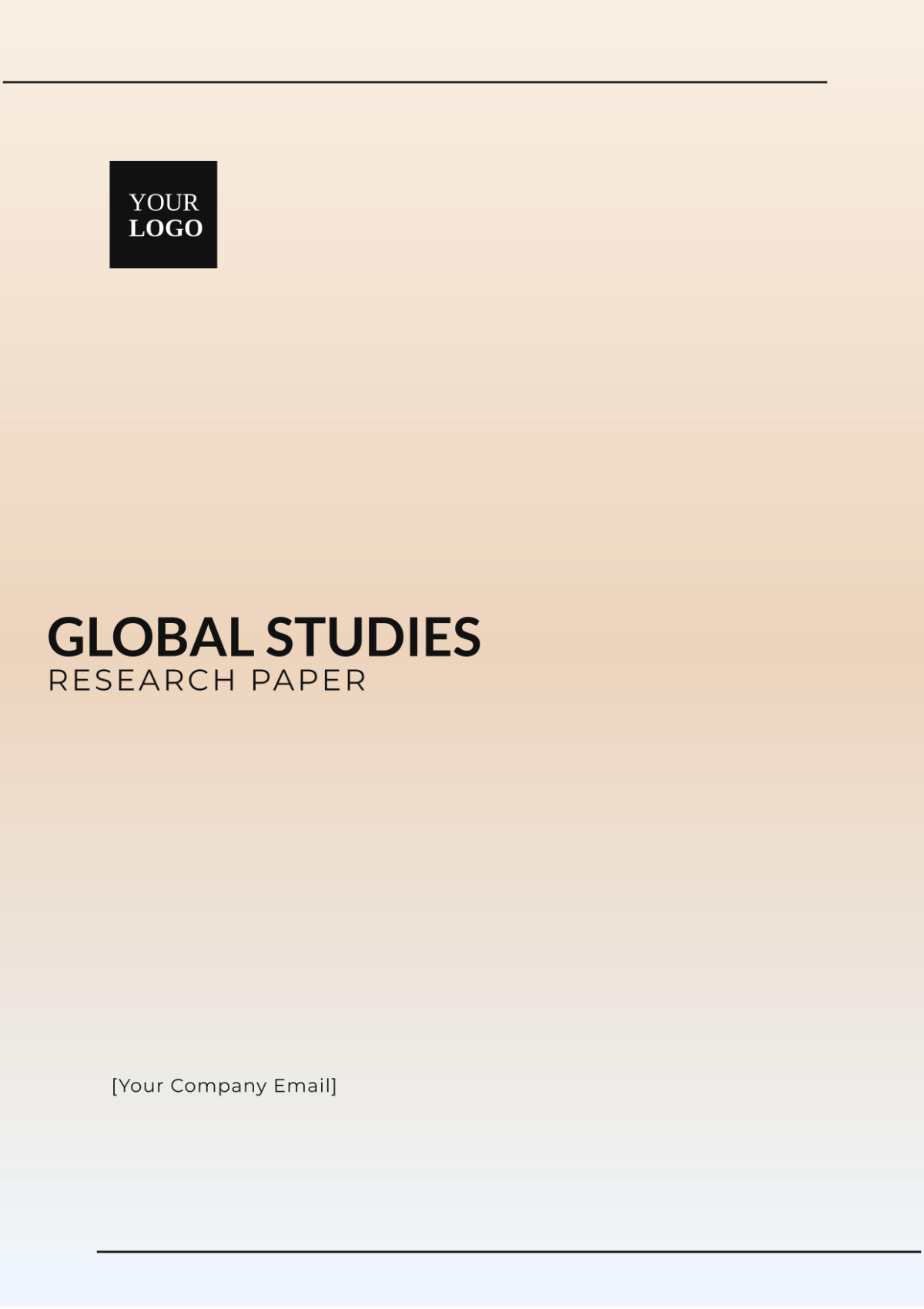 Free Global Studies Research Paper Template