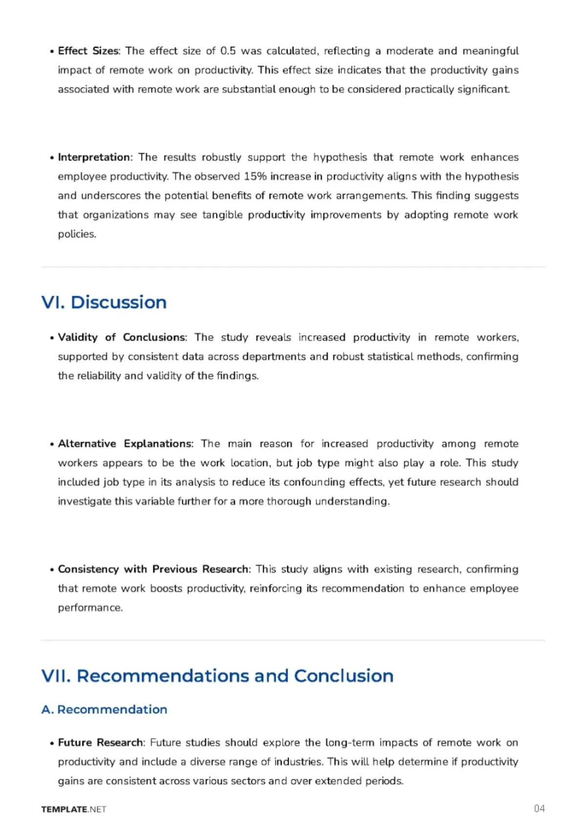 Free Conclusion Validity in Research Process Template to Edit Online