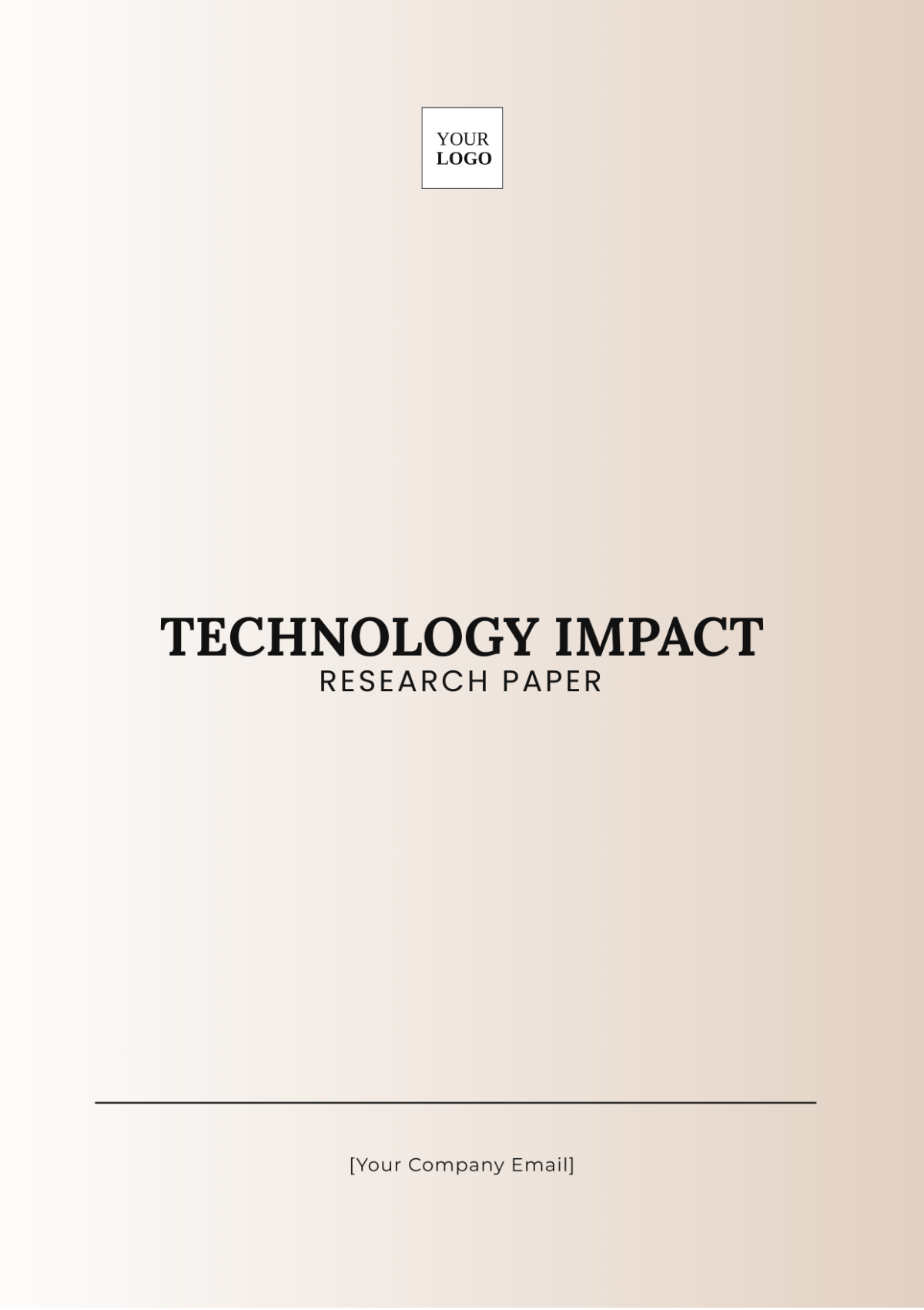 Technology Impact Research Paper Template - Edit Online & Download