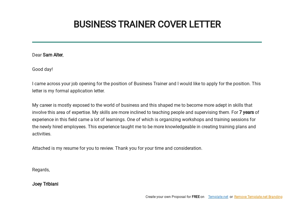 Business Trainer Cover Letter Template.jpe