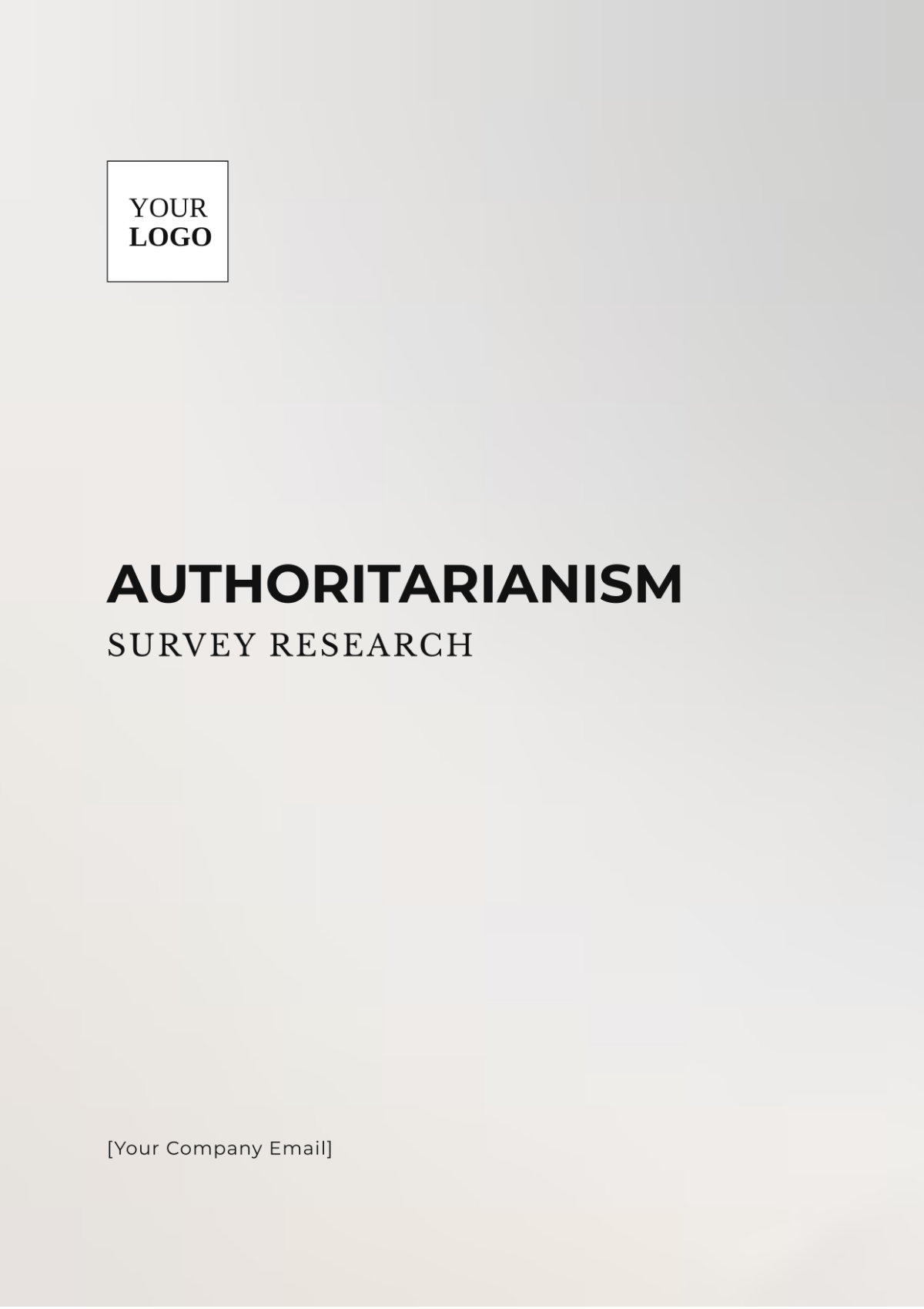 Authoritarianism Survey Research Template - Edit Online & Download