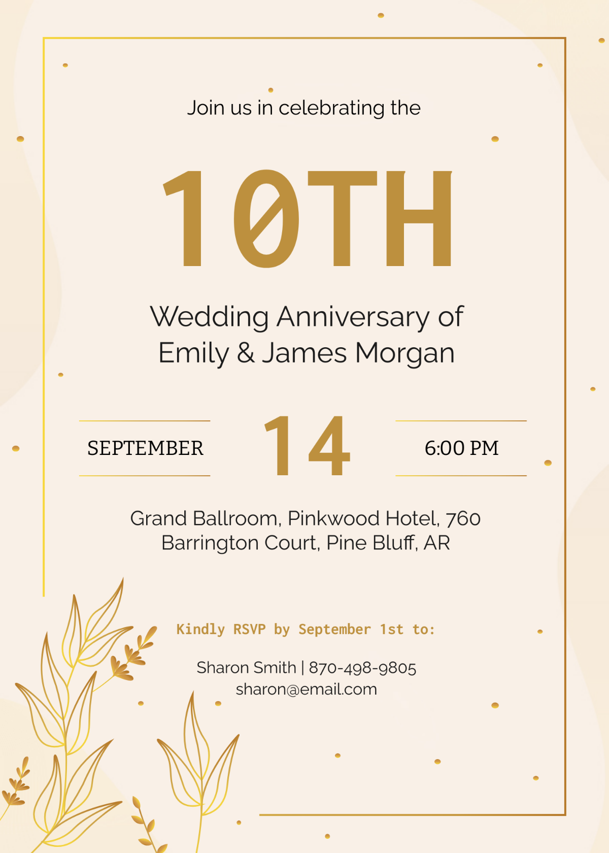 Anniversary Invitation