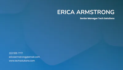 Free Unique Manager Business Card Template to Edit Online