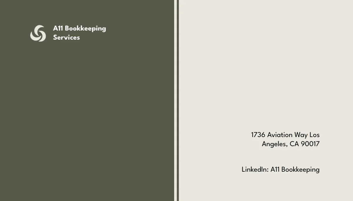 Free Minimalist Bookkeeper Business Card Template to Edit Online