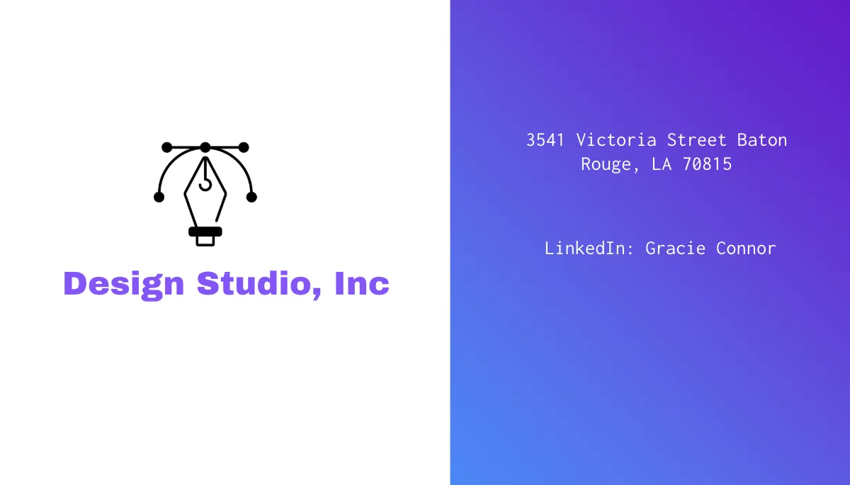 Free Creative Design Lead Business Card Template to Edit Online