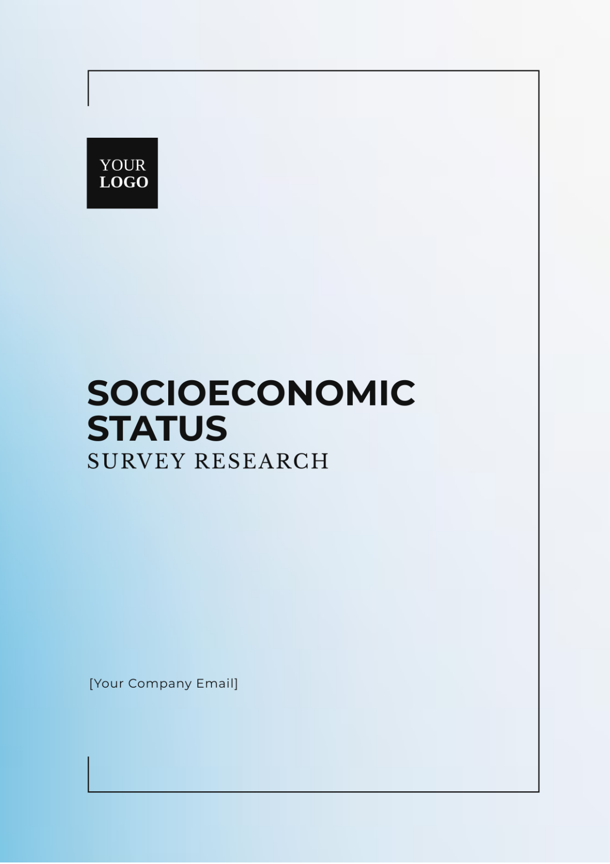 Socioeconomic Status Survey Research Template - Edit Online & Download