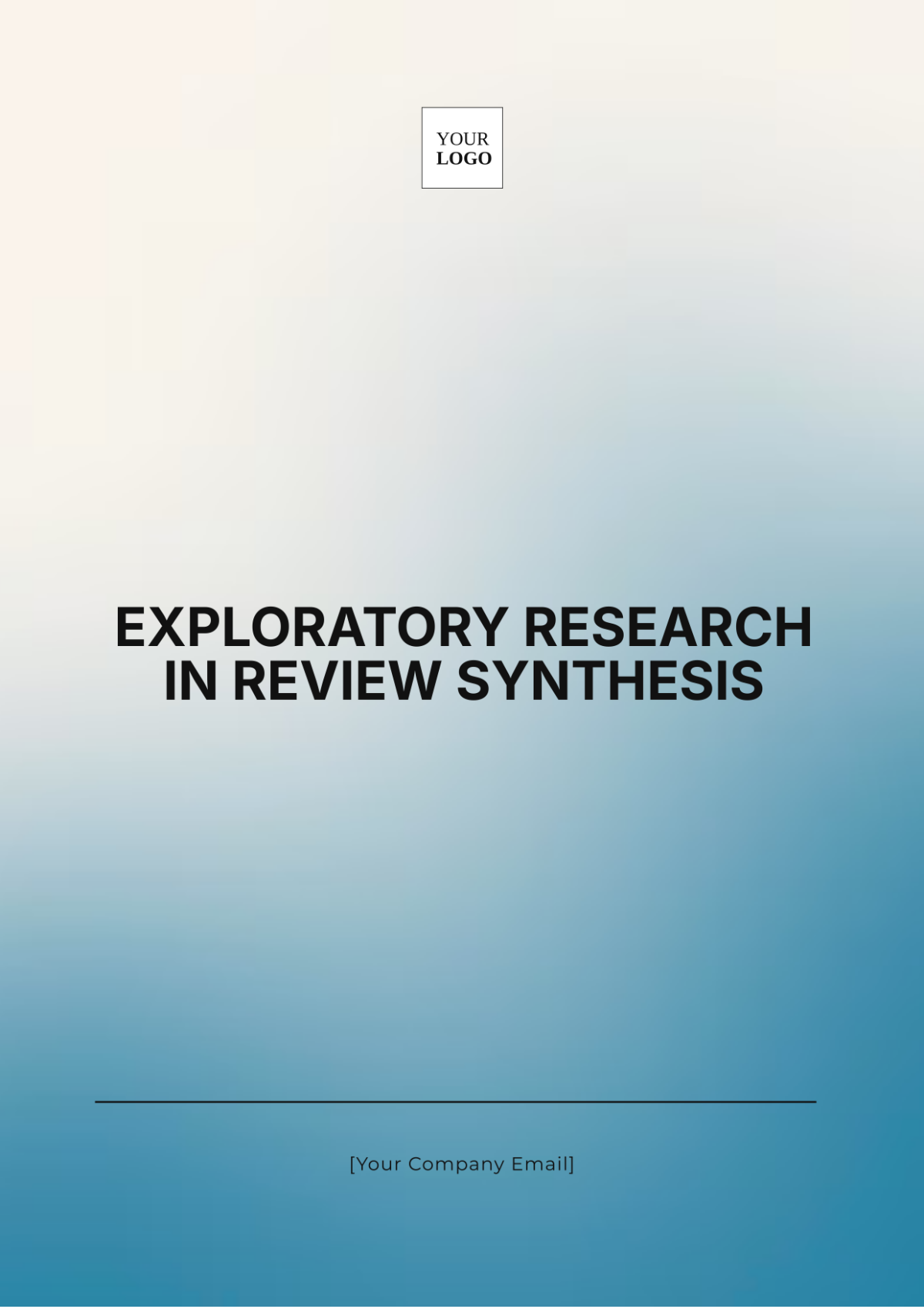 Exploratory Research in Review Synthesis Template - Edit Online & Download