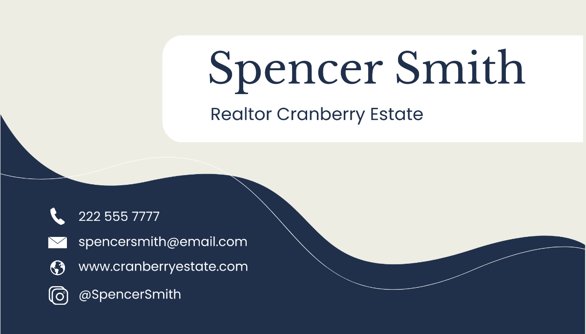 Real Estate Background Business Card