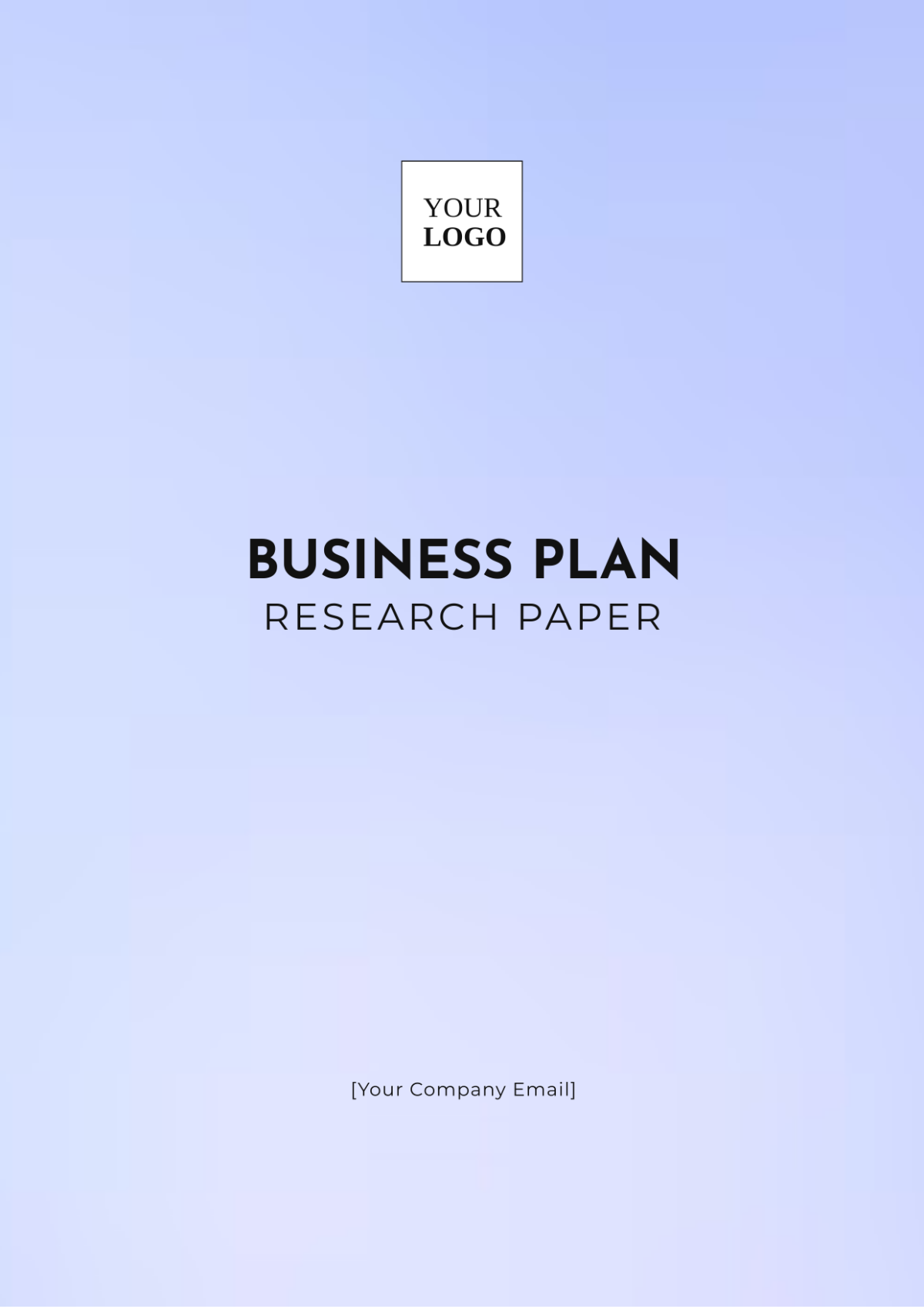 Free Business Plan Research Paper Template