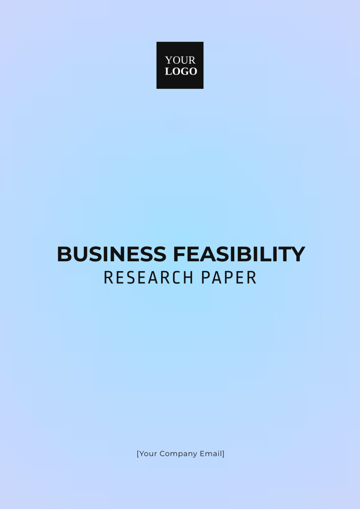 Free Business Feasibility Research Paper Template