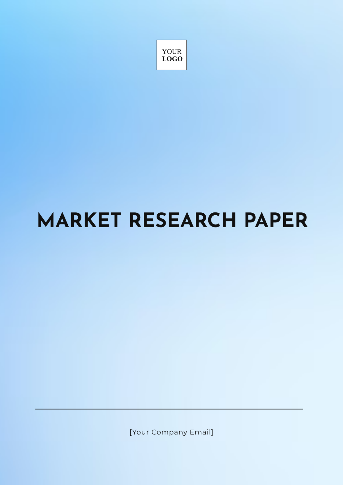 Market Research Paper Template