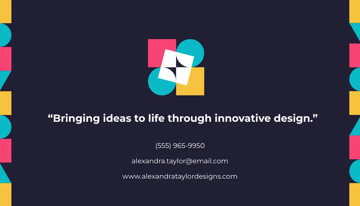 Free Graphic Designer Business Card Template to Edit Online