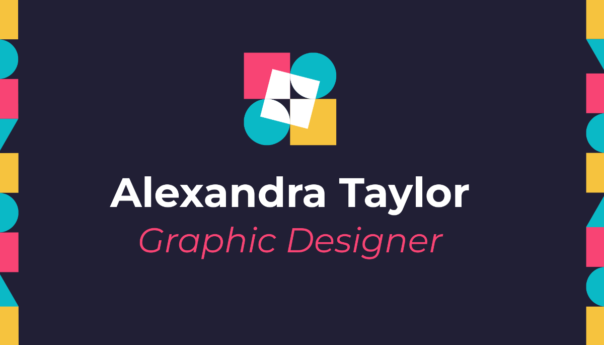 Graphic Designer Business Card Template - Edit Online & Download