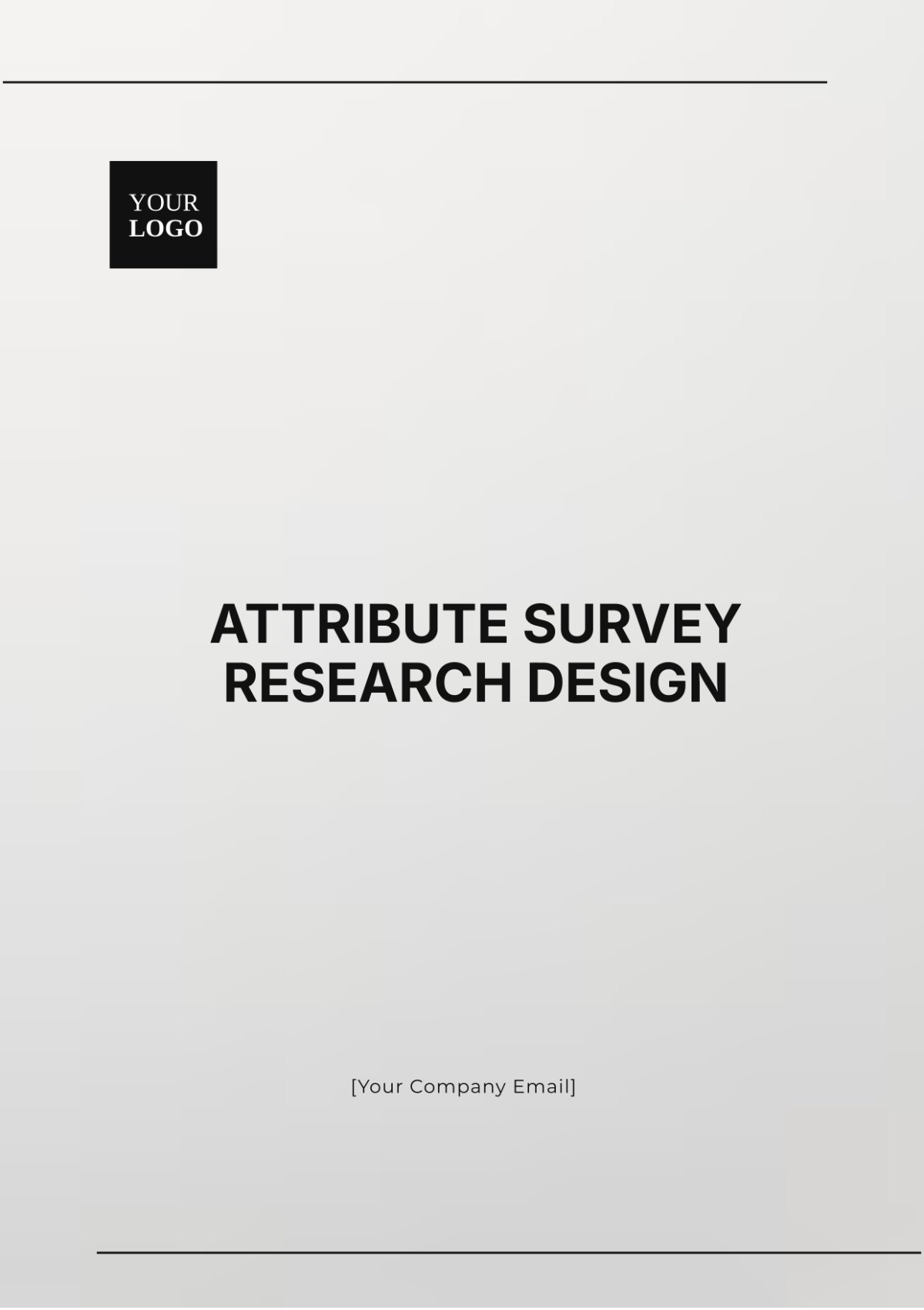 Attribute Survey Research Design Template - Edit Online & Download