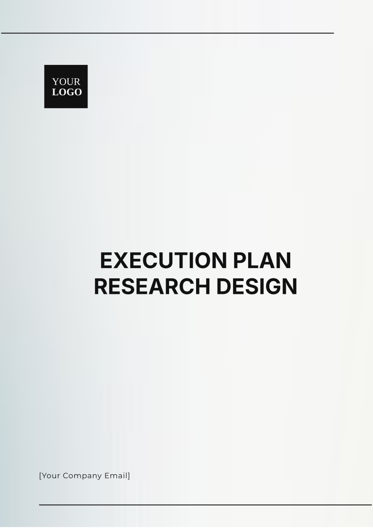 Execution Plan  Research Design Template - Edit Online & Download