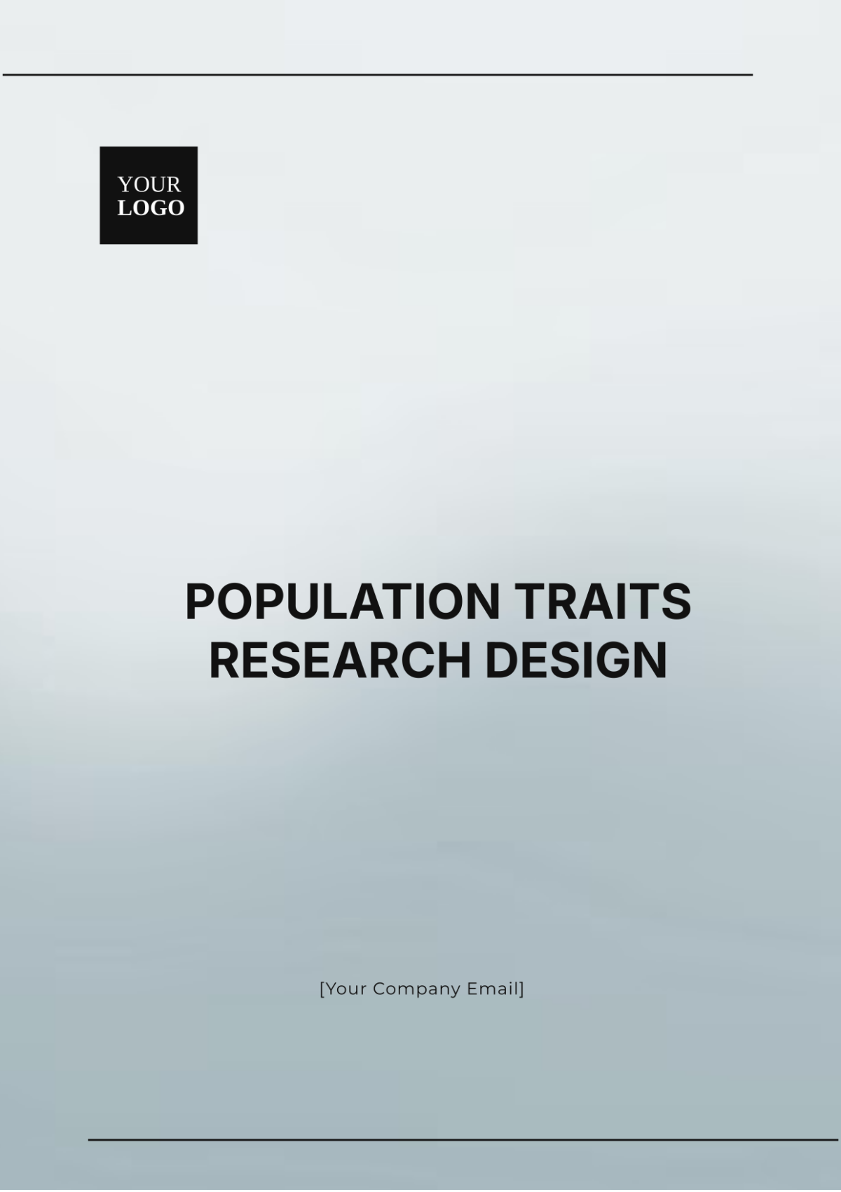 Population Traits Research Design Template - Edit Online & Download