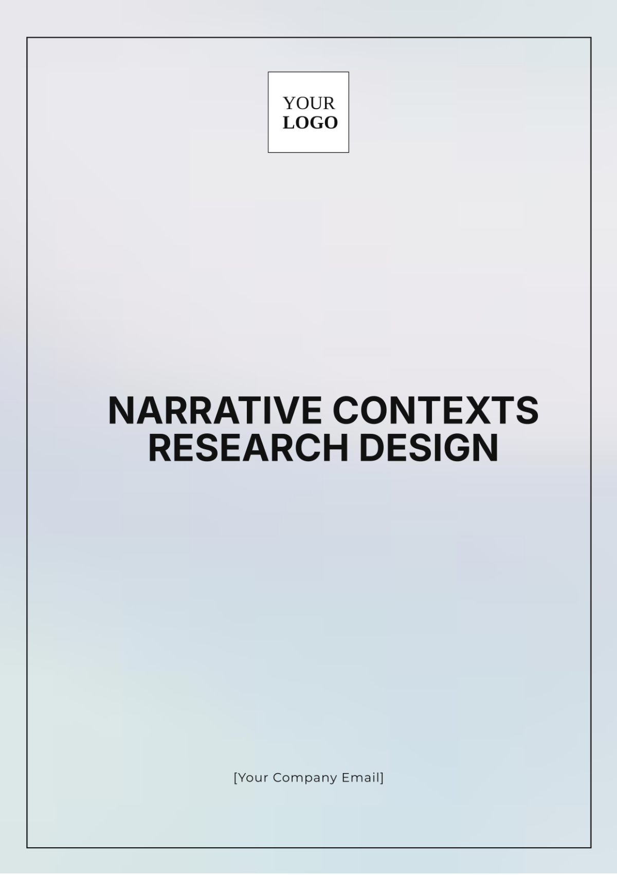 Narrative Contexts Research Design Template - Edit Online & Download