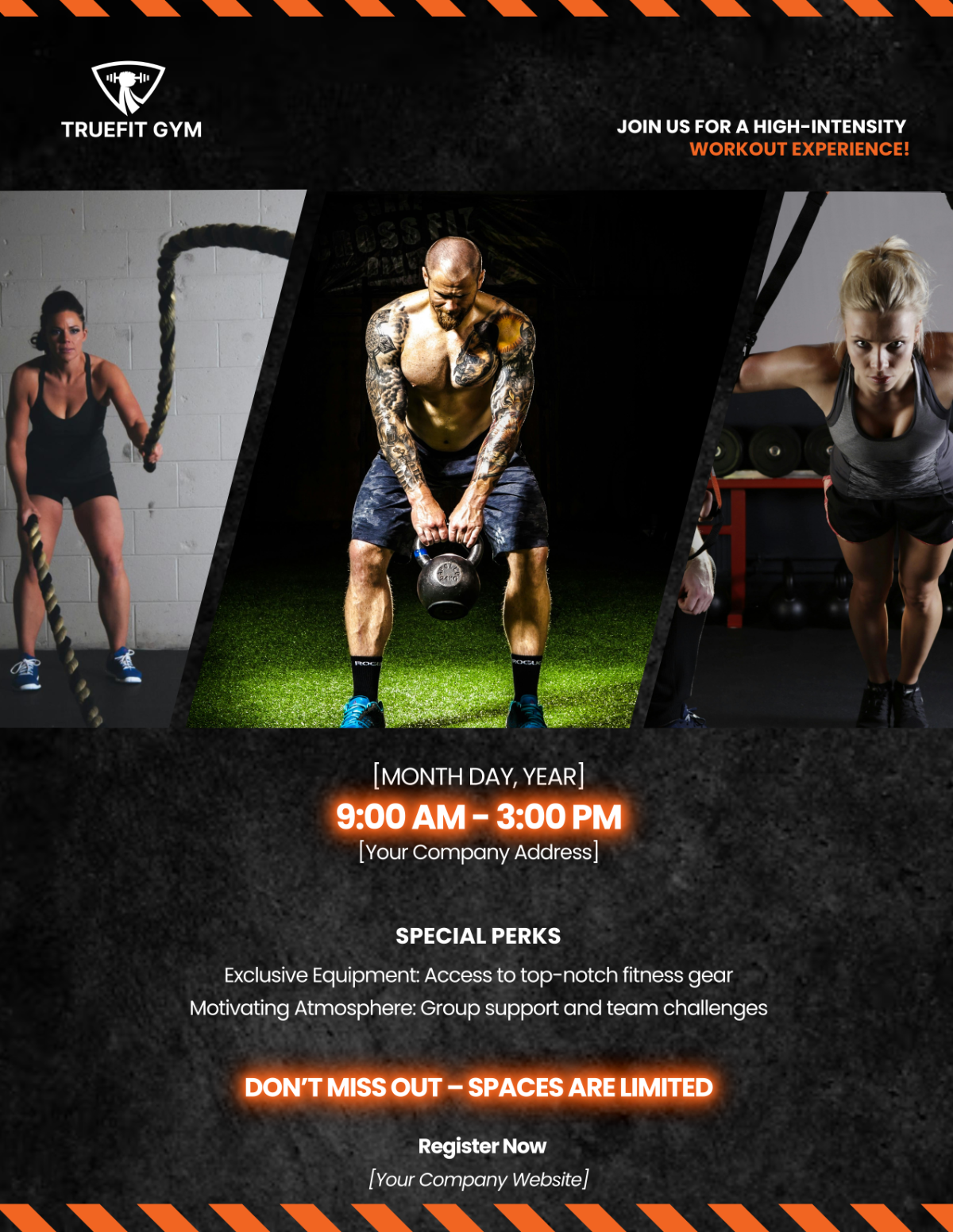 Free Gym Bootcamp Flyer Template