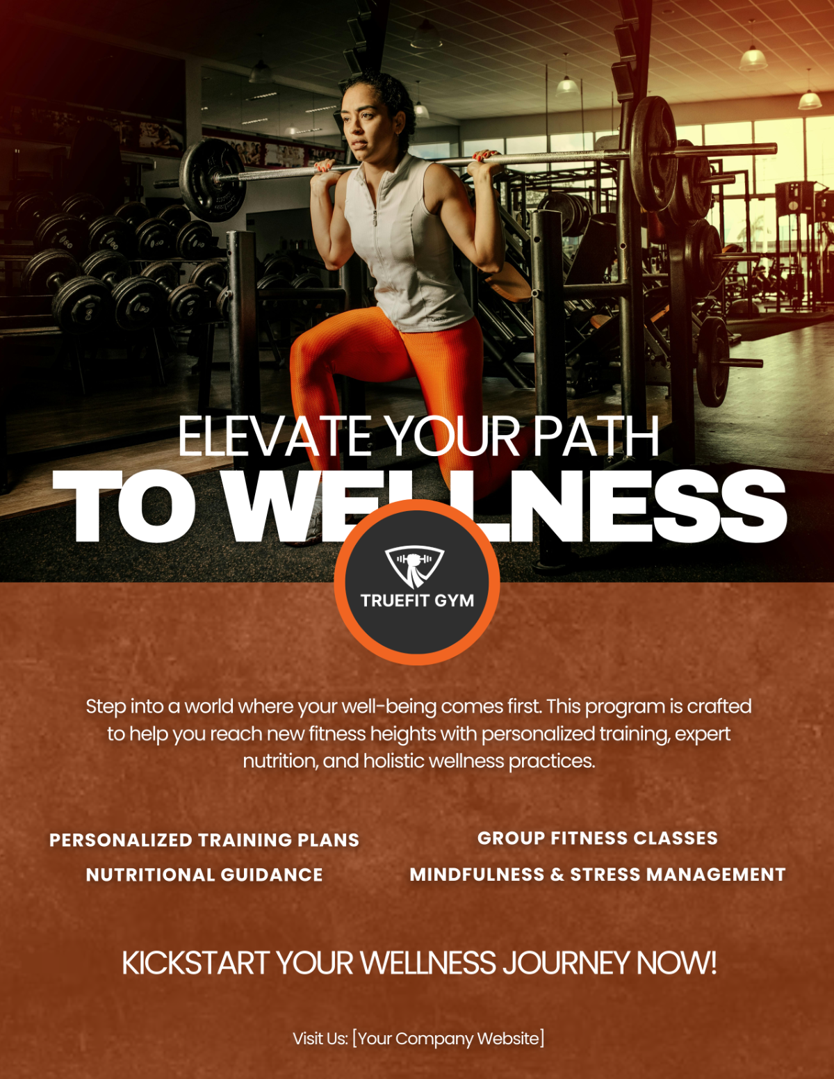 Gym Wellness Program Flyer Template - Edit Online & Download