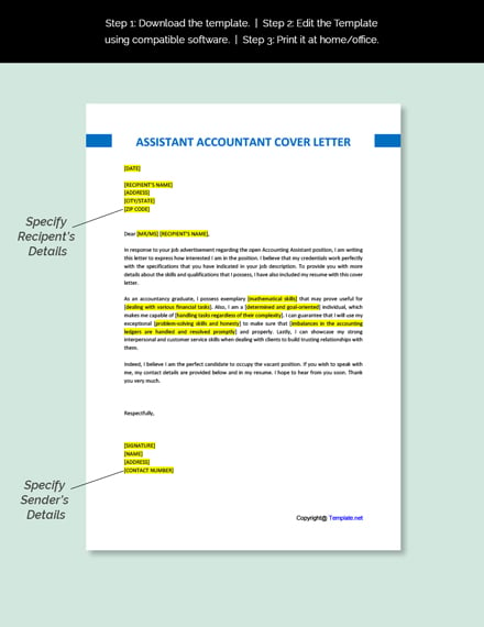 cover letter examples accounting assistant