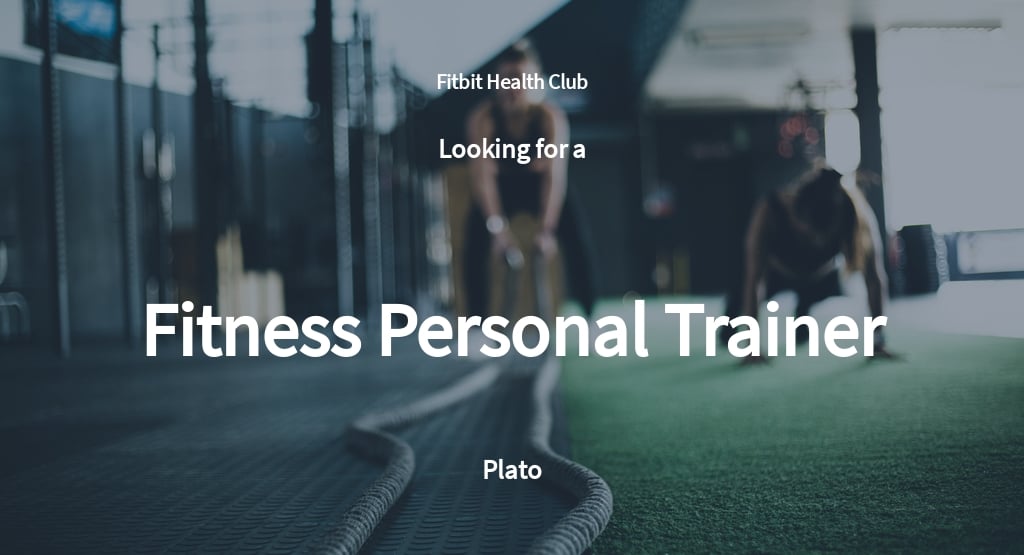 Free Fitness Personal Trainer Job Ad and Description Template.jpe