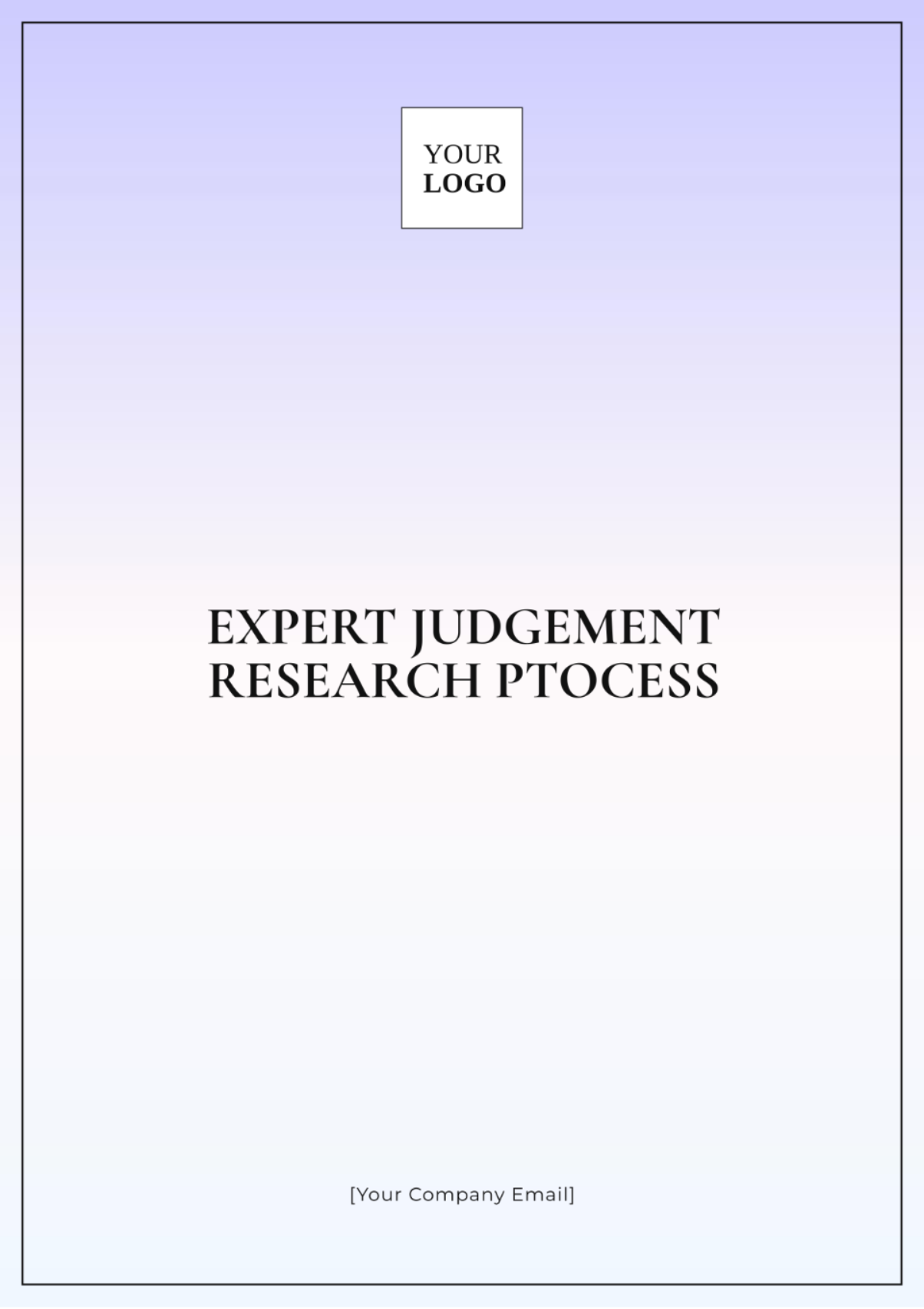 Expert Judgement Research Process Template - Edit Online & Download