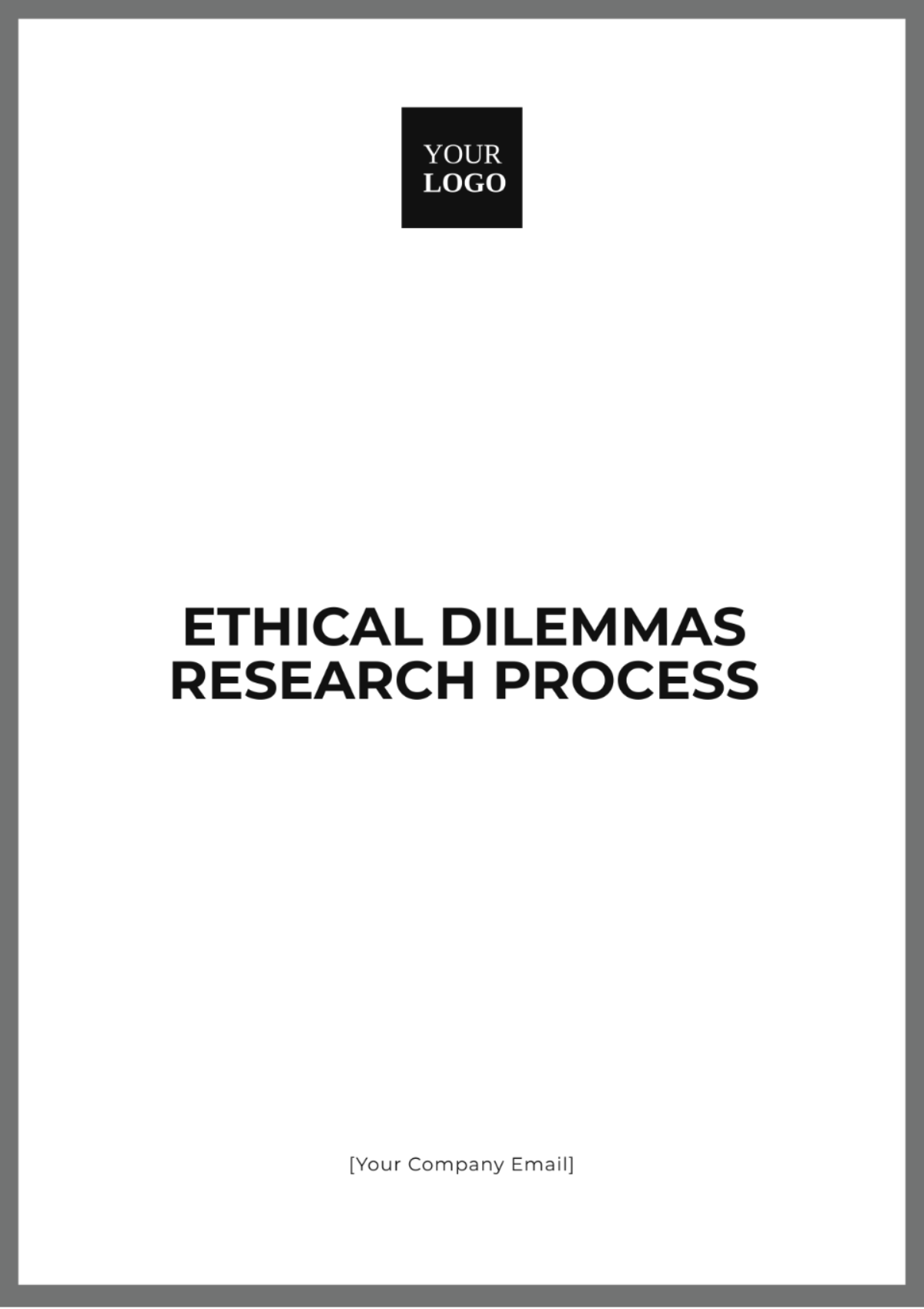 Ethical Dilemmas Research Process Template - Edit Online & Download