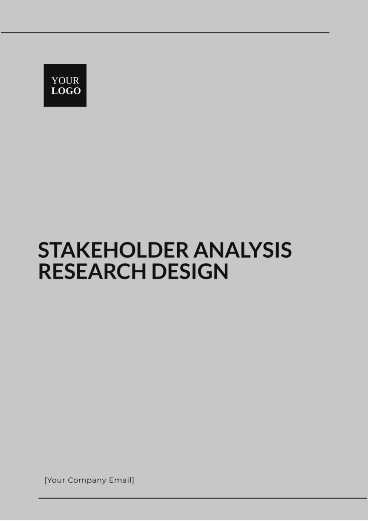 Stakeholder Analysis Research Design Template - Edit Online & Download