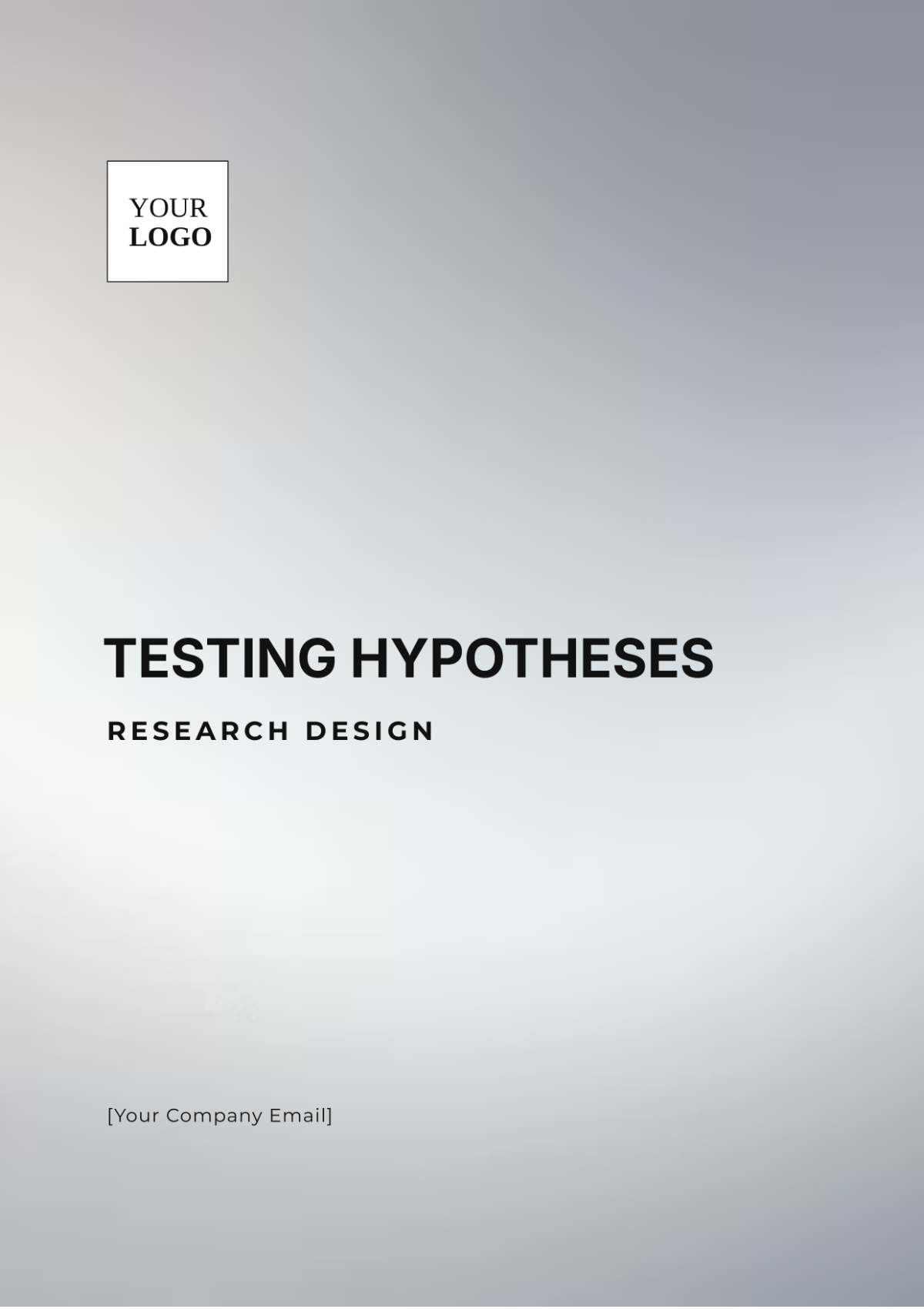 Testing Hypotheses Research Design Template - Download | Template.net