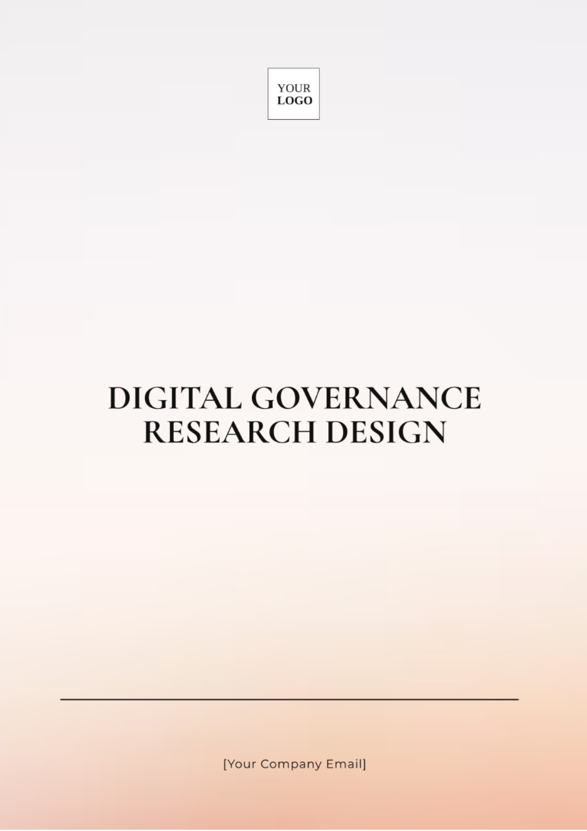 Digital Governance Research Design Template - Edit Online & Download