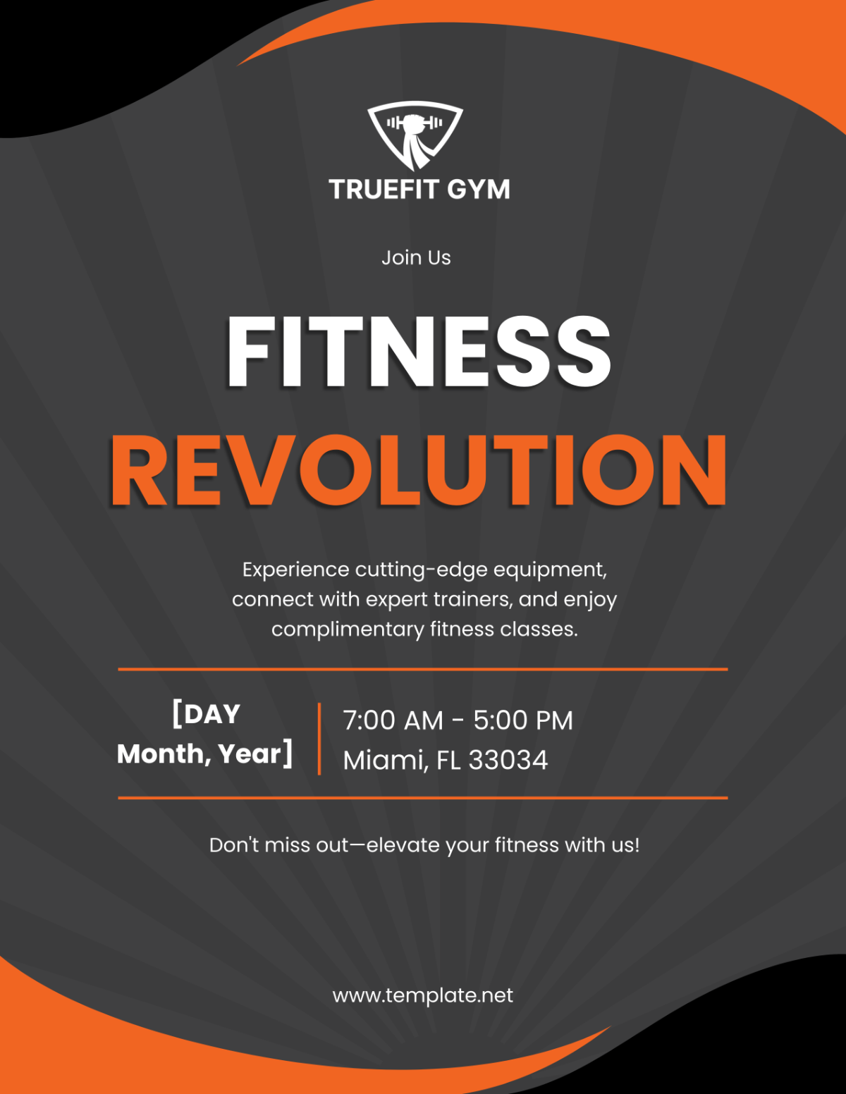 Gym Invitation Flyer Template - Edit Online & Download