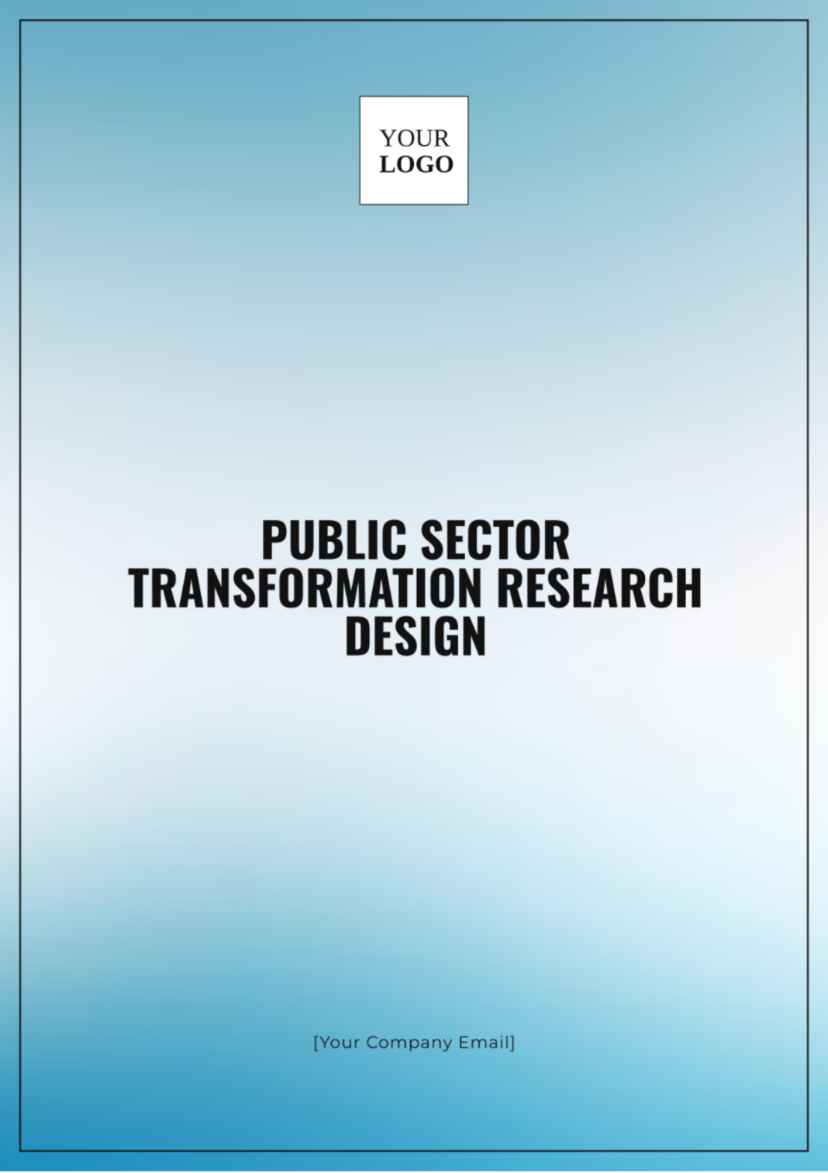 Public Sector Transformation Research Design Template - Edit Online & Download