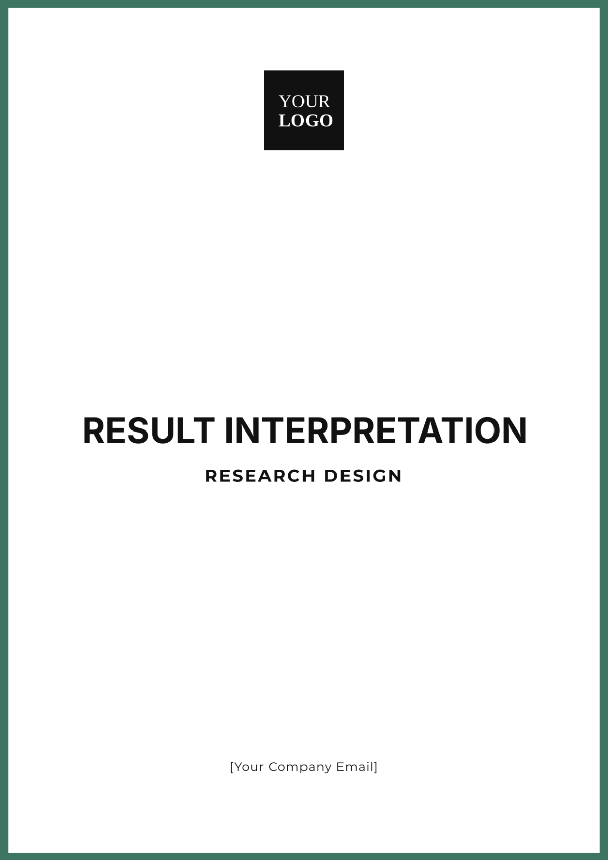 Result Interpretation Research Design Template - Edit Online & Download