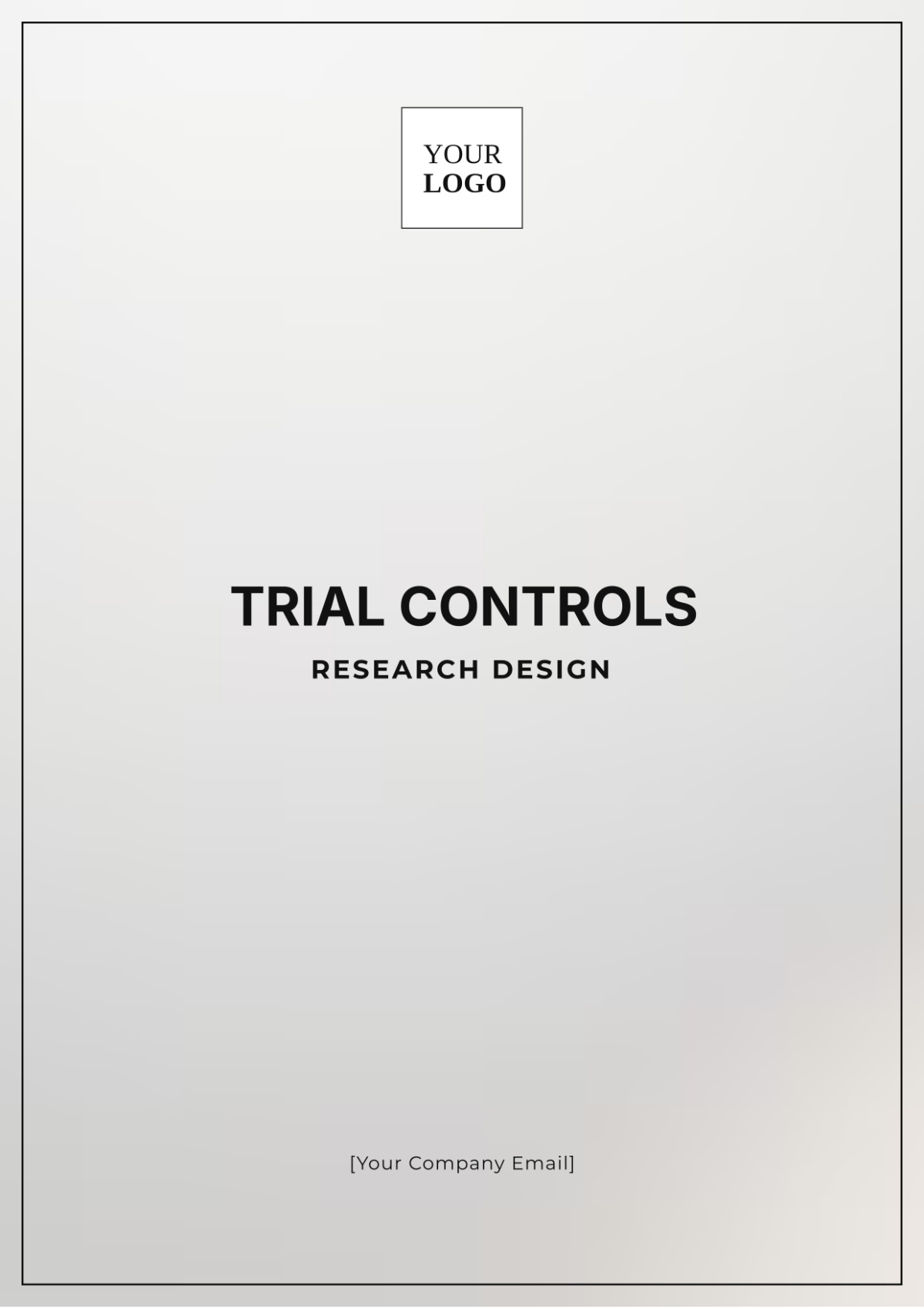 Trial Controls Research Design Template - Edit Online & Download