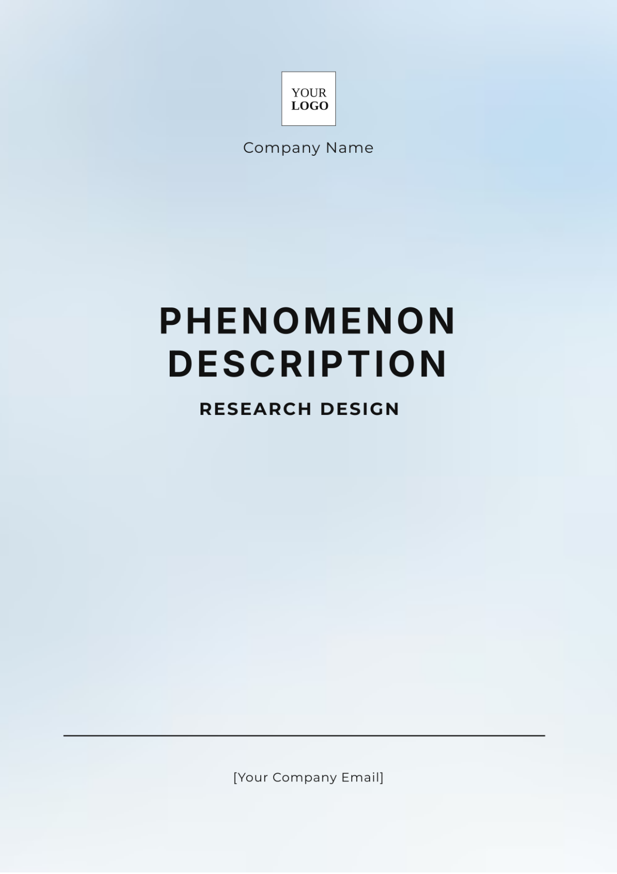 Phenomenon Description Research Design Template - Edit Online & Download