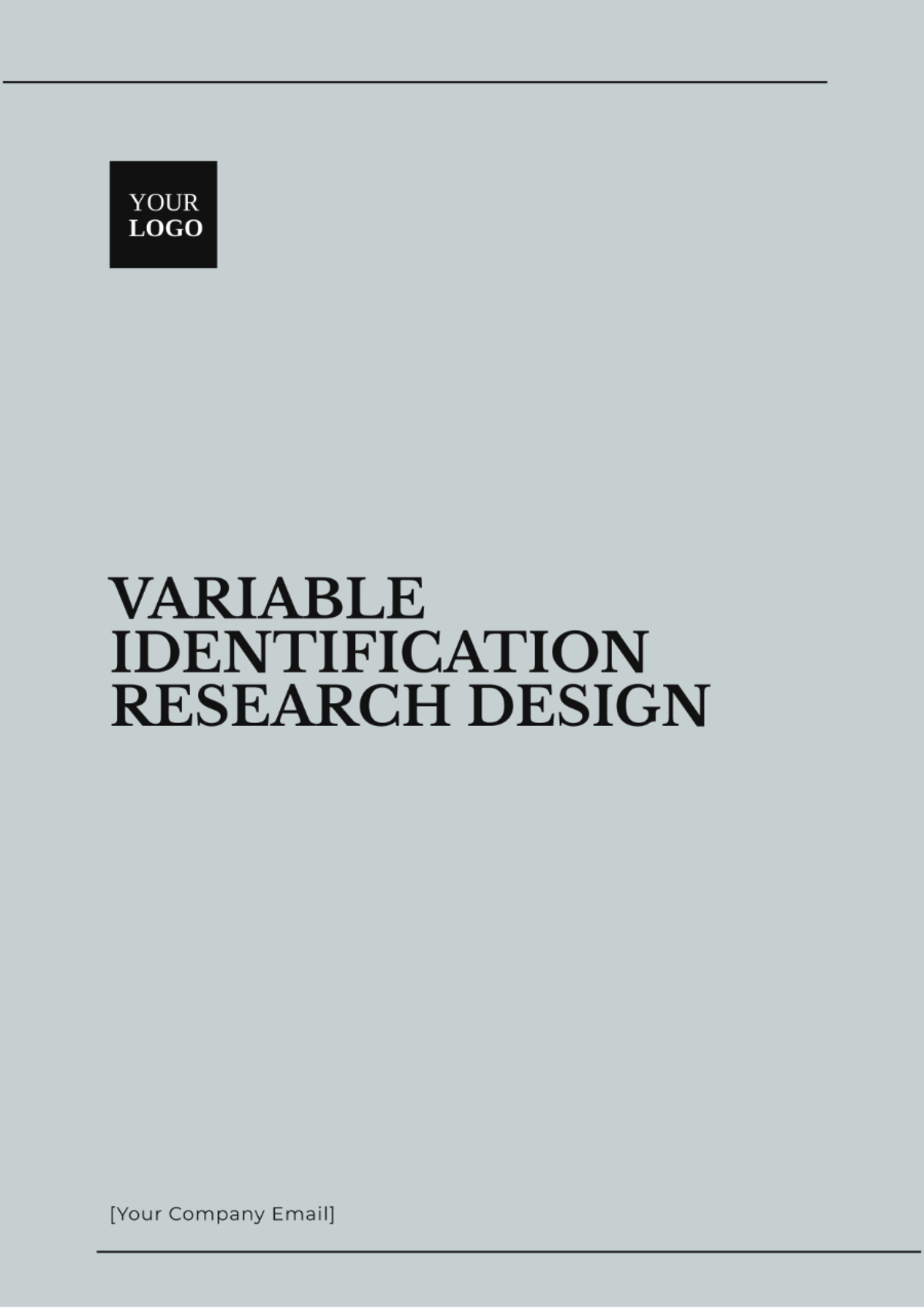 Variable Identification Research Design Template - Edit Online & Download