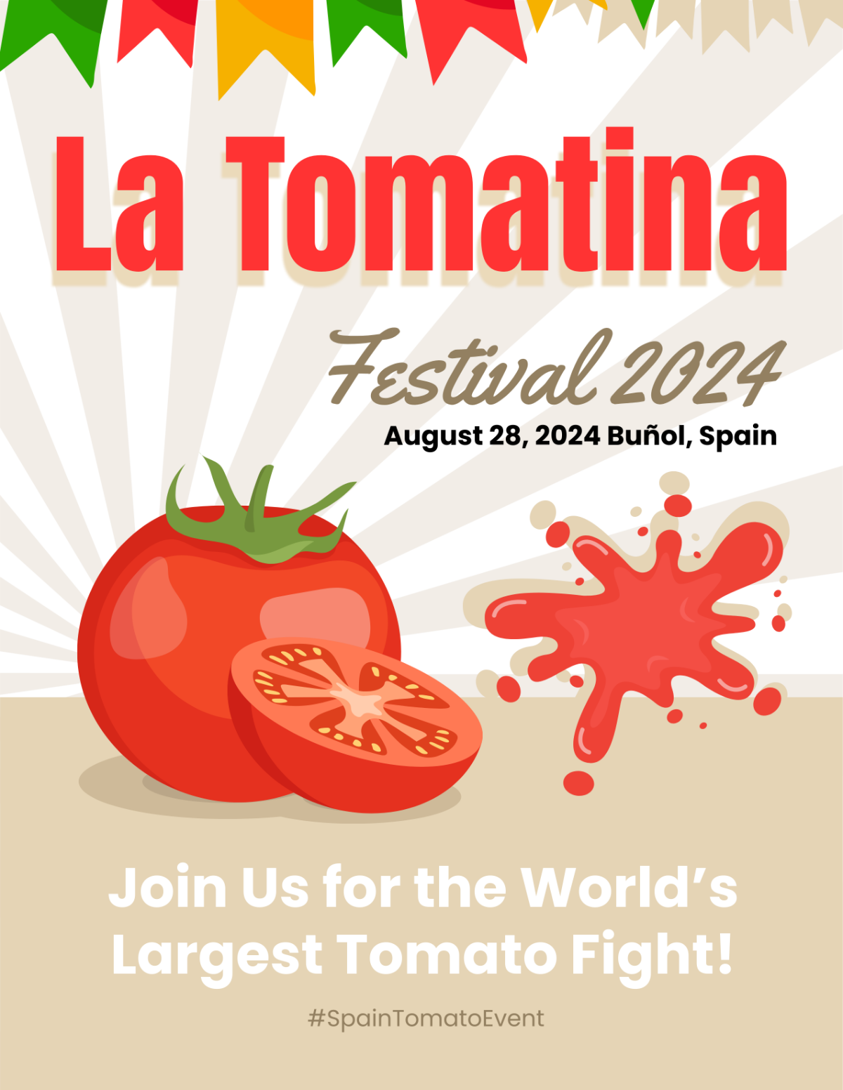 Spain Tomato Event Template - Edit Online & Download