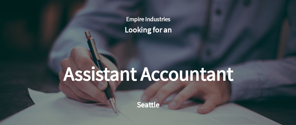 FREE Assistant Accountant Job Ad Description Template In Google Docs 