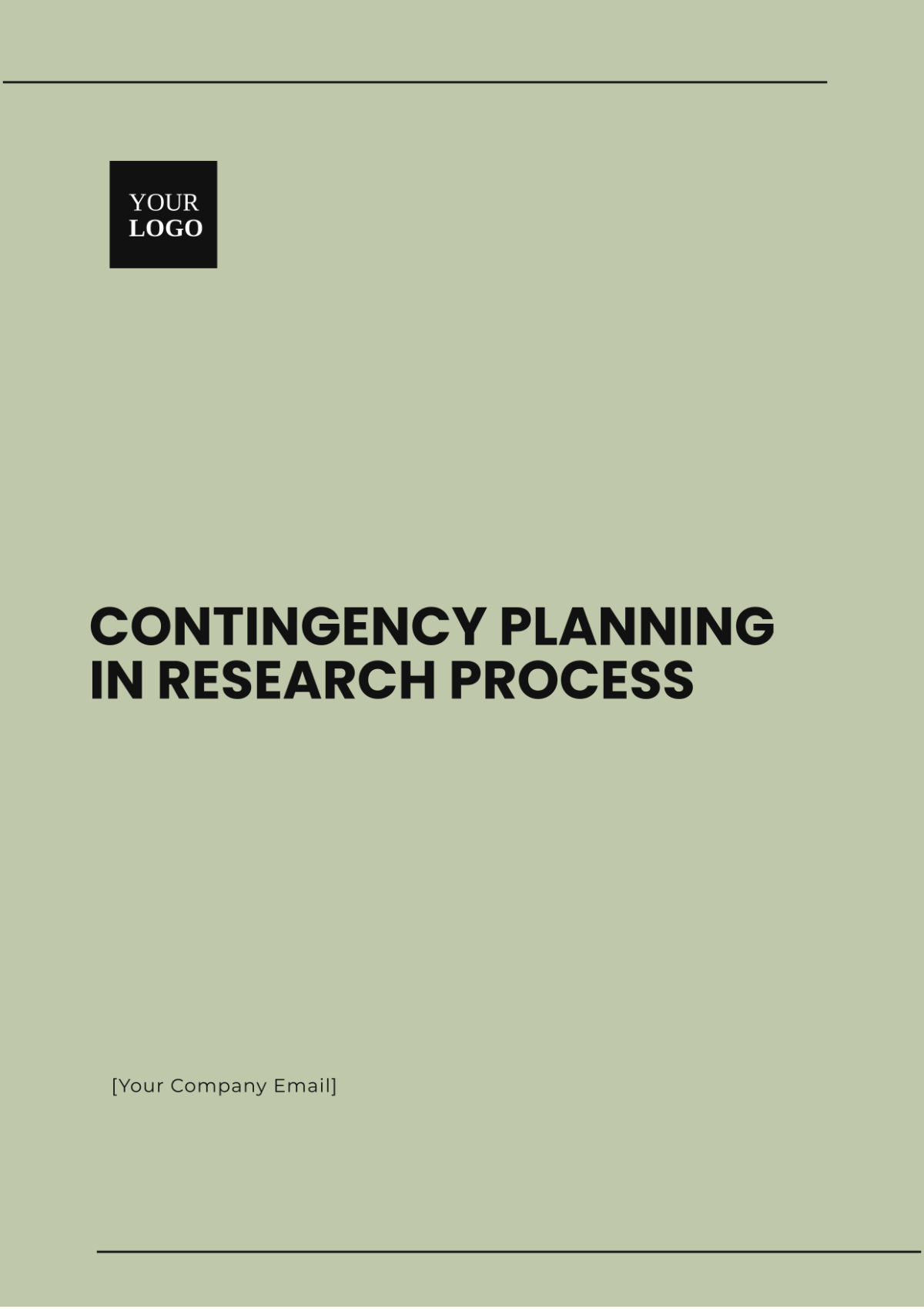 Contingency Planning in Research Process Template - Edit Online & Download