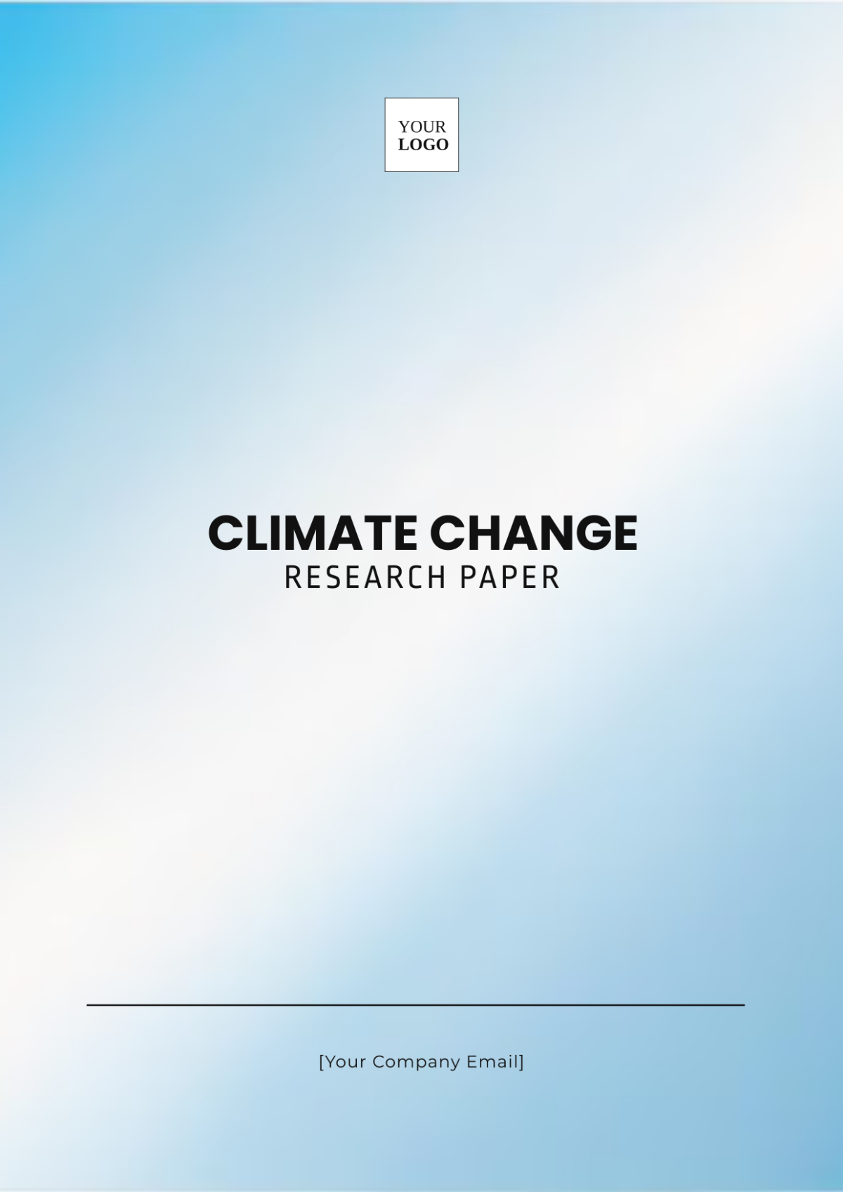 Free Climate Change Research Paper Template