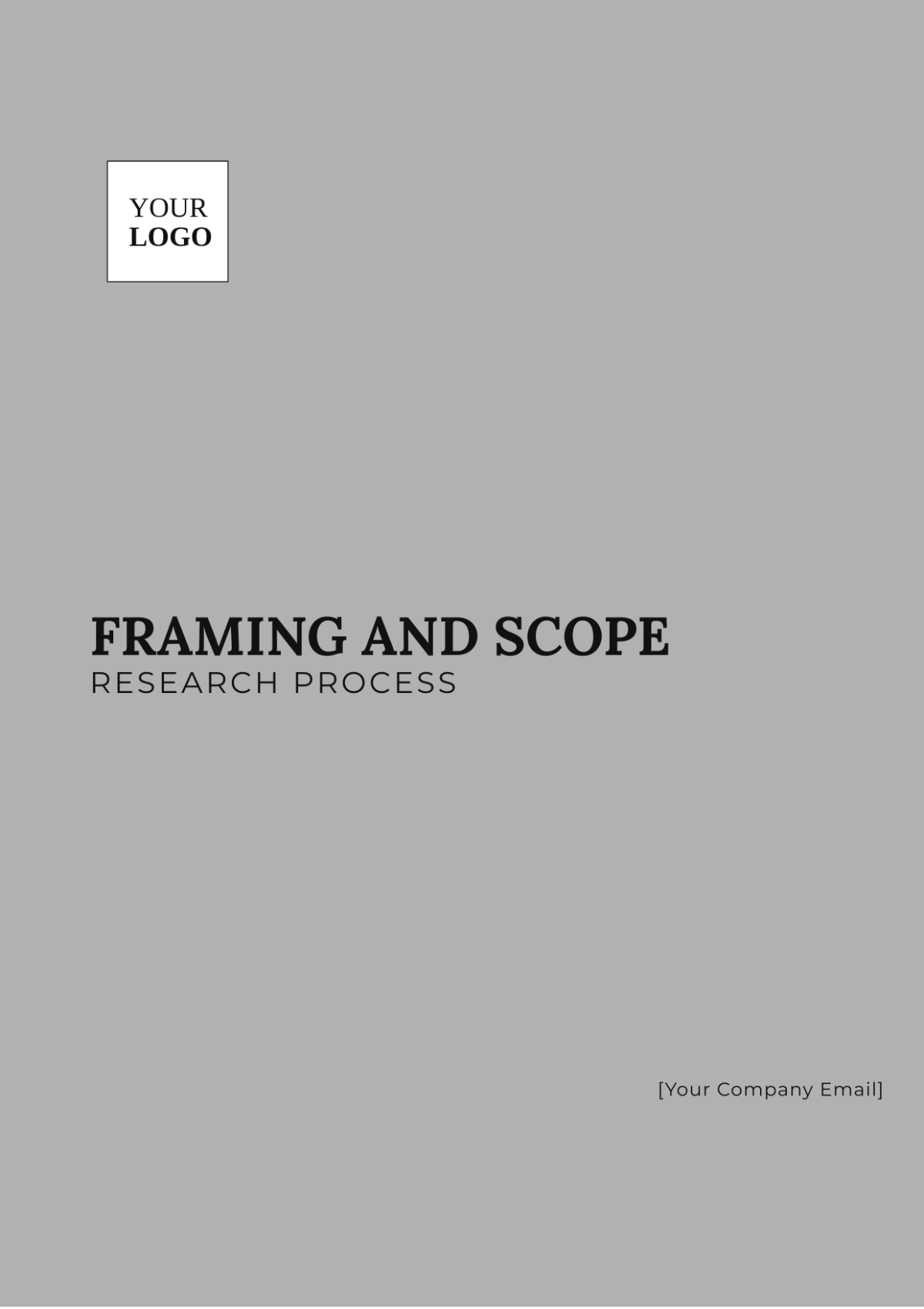 Framing and Scope Research Process Template - Edit Online & Download