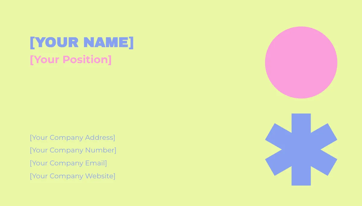 Free Bold Minimalist Business Card Template to Edit Online
