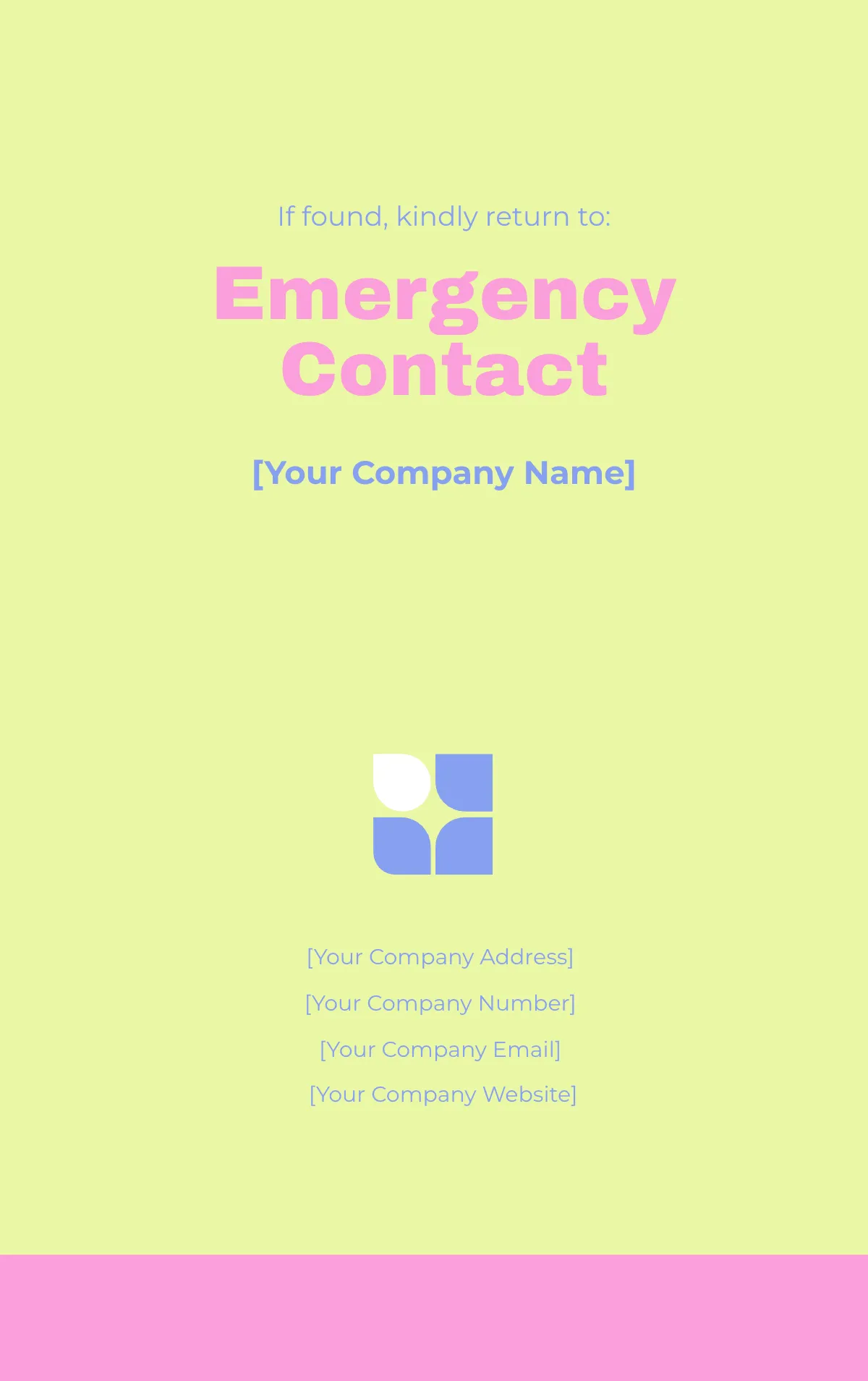 Free Bold Minimalist ID Card Template to Edit Online