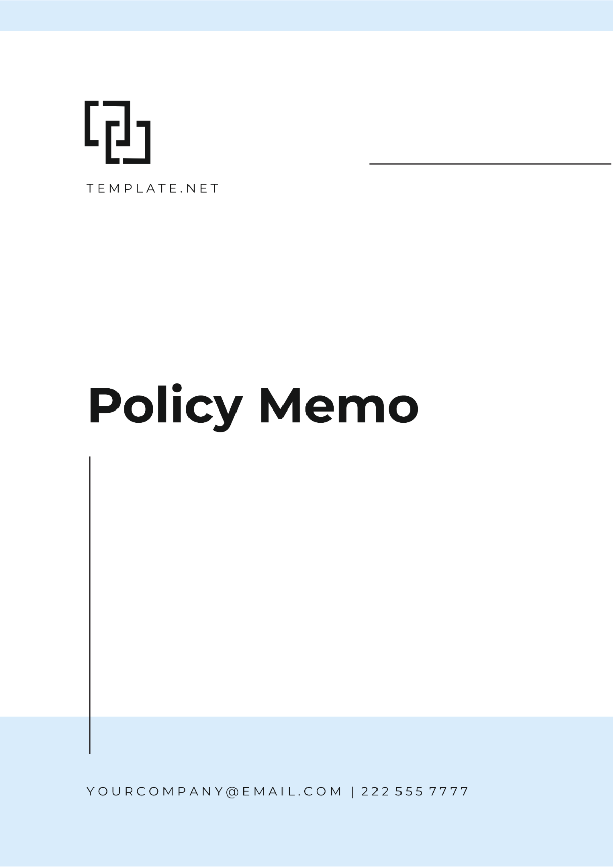 Policy Memo Template