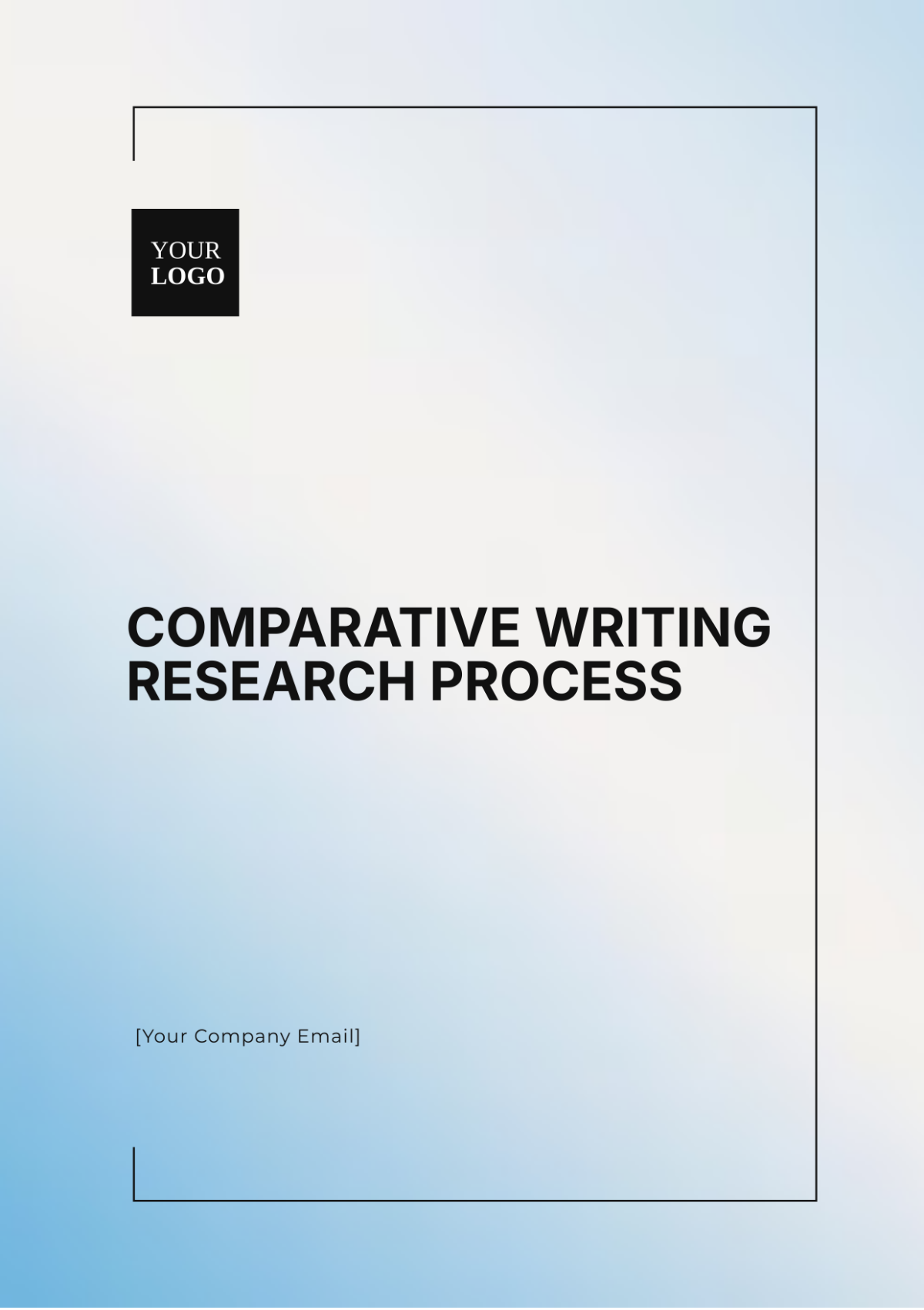 Comparative Writing Research Process Template - Edit Online & Download