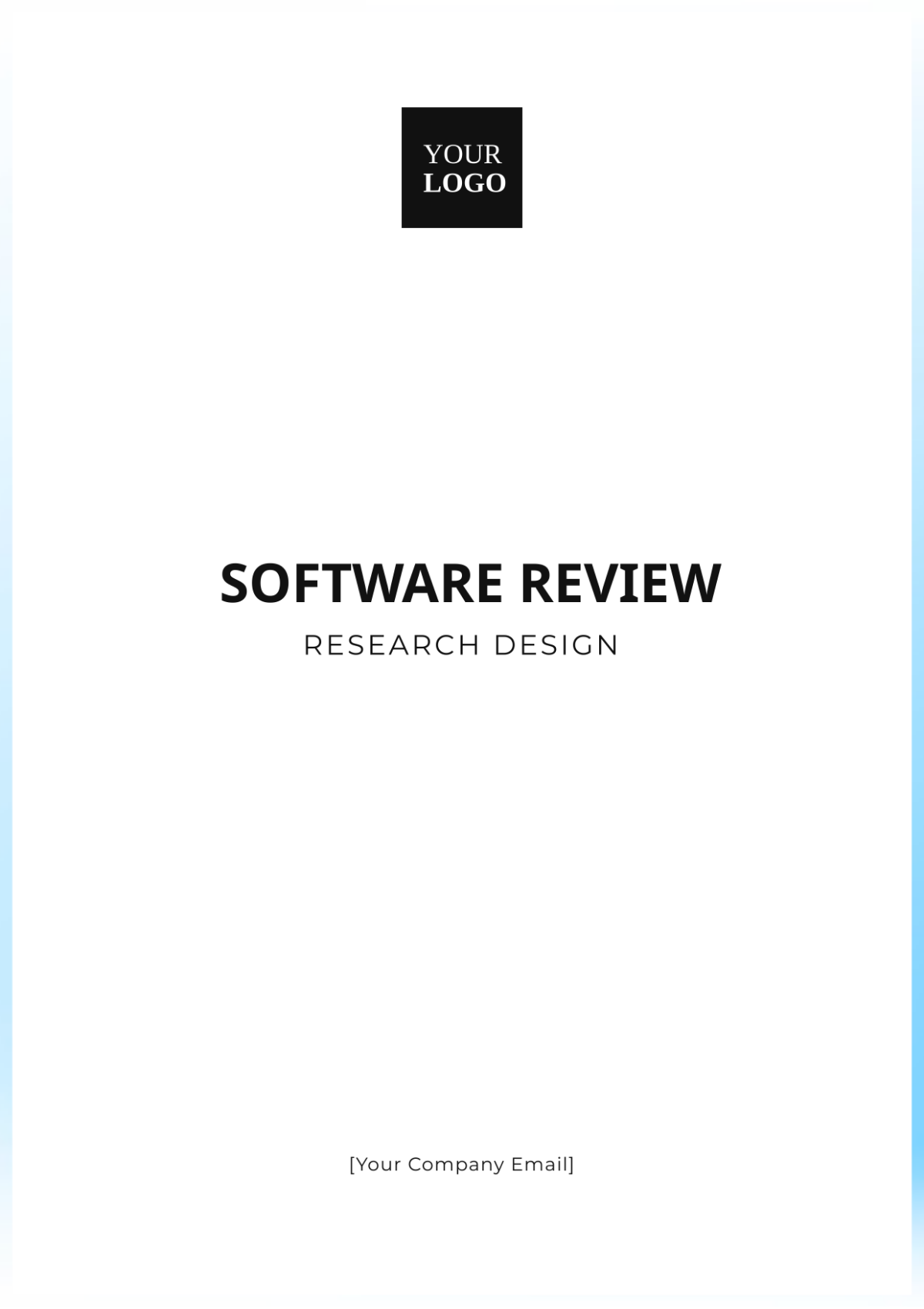 Software Review Research Design Template - Edit Online & Download